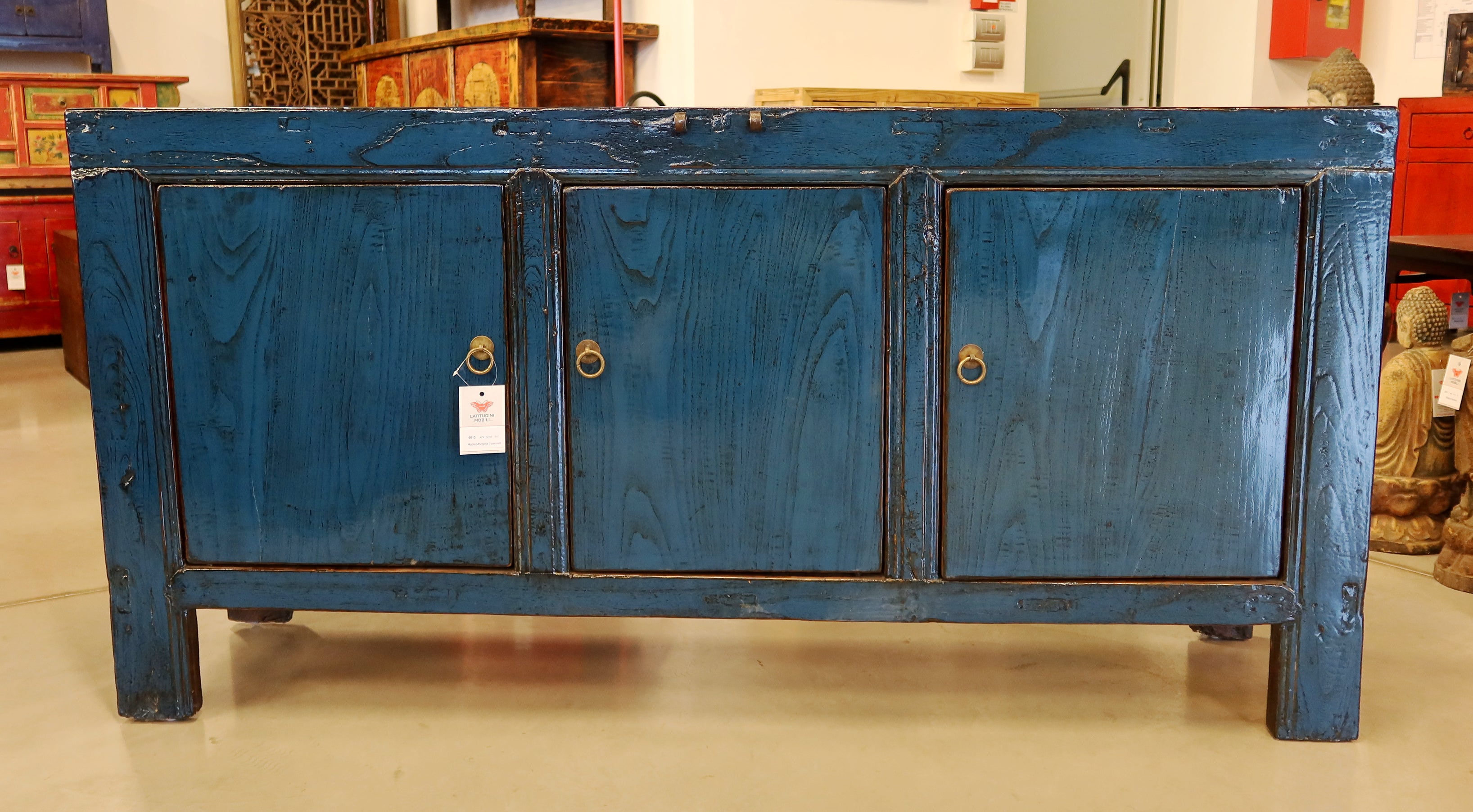 MADIA MONGOLIA LACCA BLU 3 PANNELLI