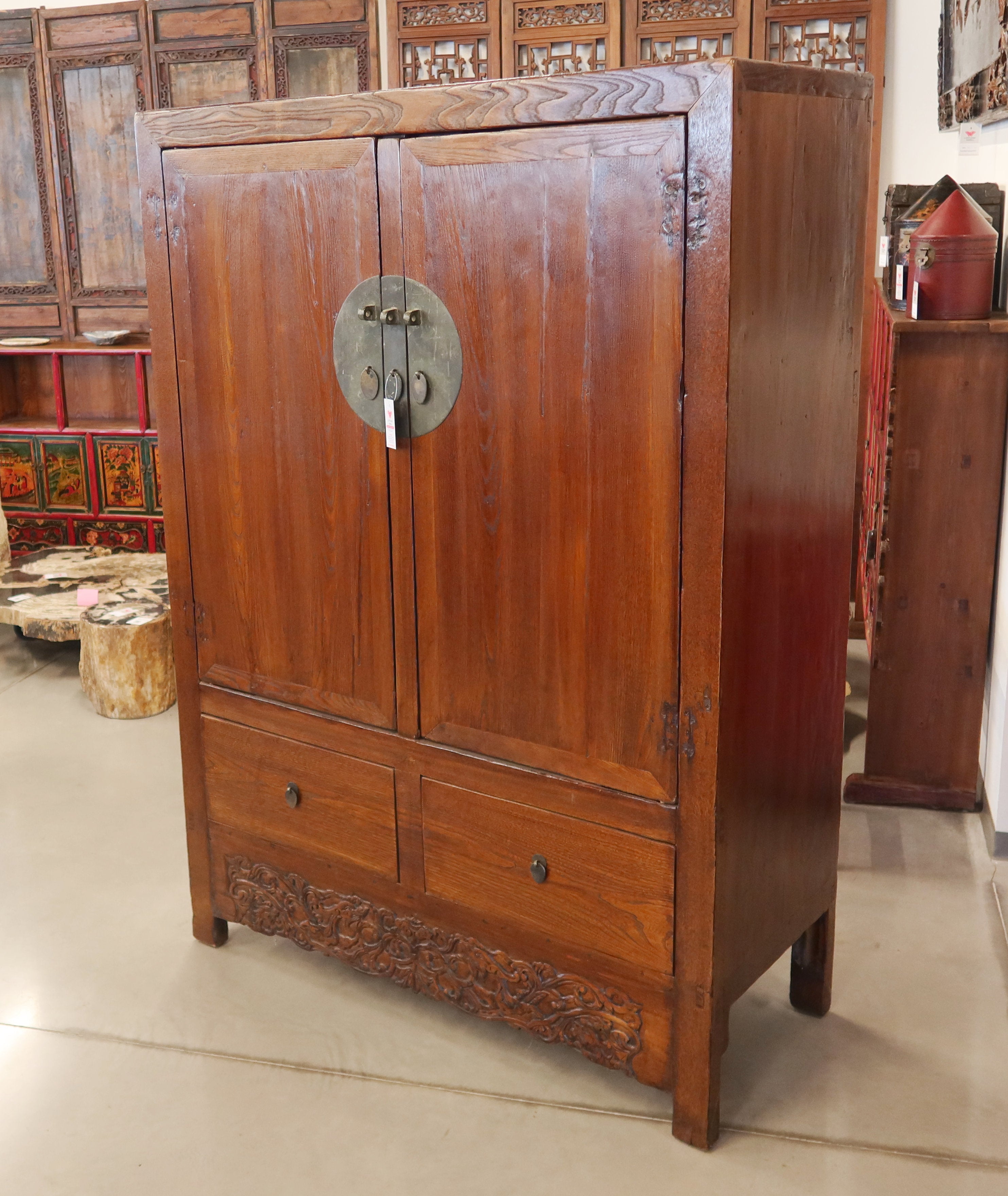 ARMADIO OLMO CINESE 2 ANTE 2 CASSETTI