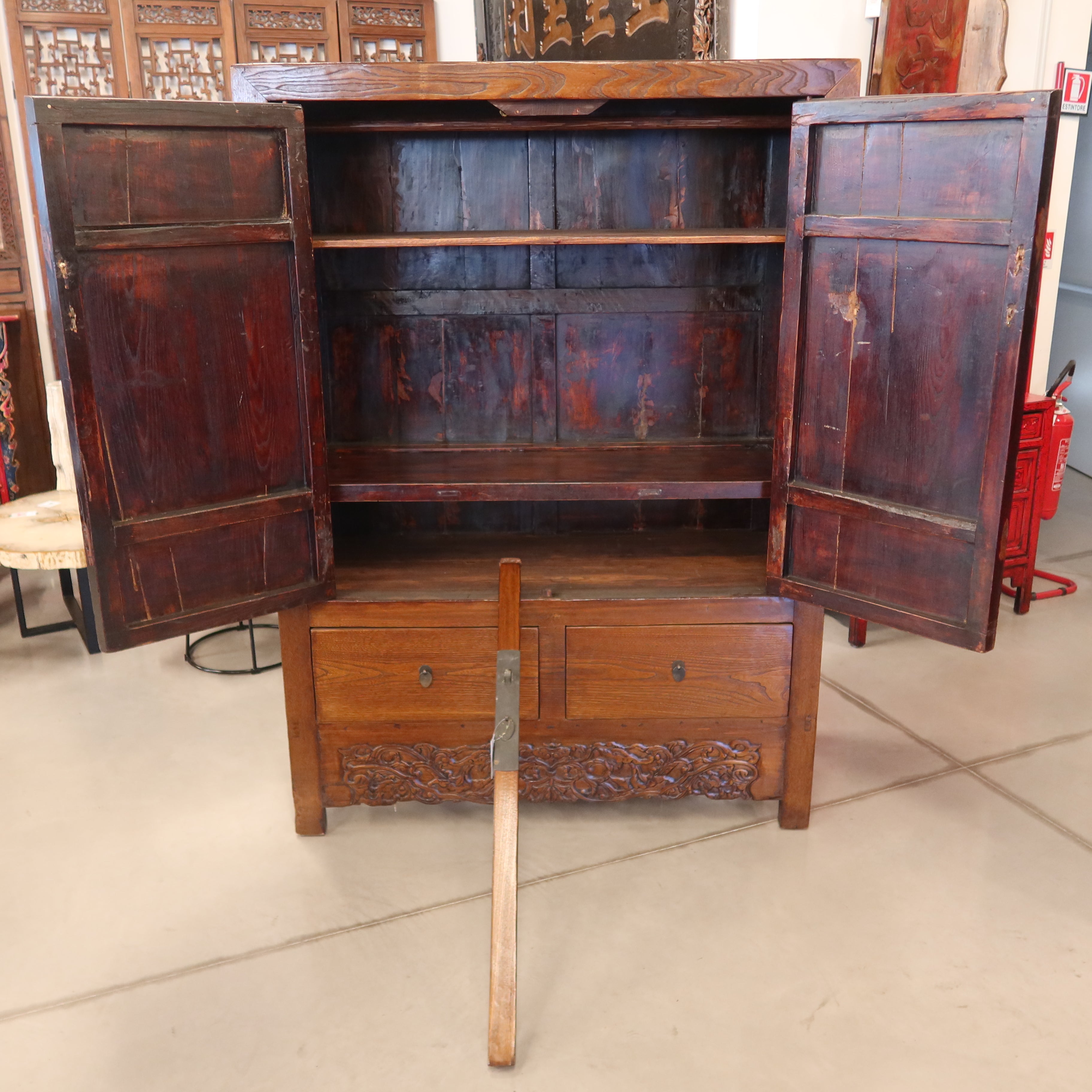 ARMADIO OLMO CINESE 2 ANTE 2 CASSETTI