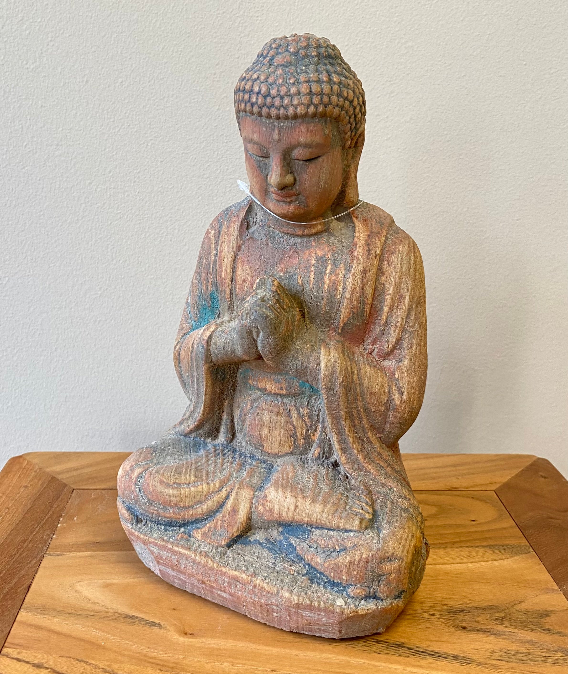 STATUETTA LIGNEA CINESE POSIZIONE LOTO