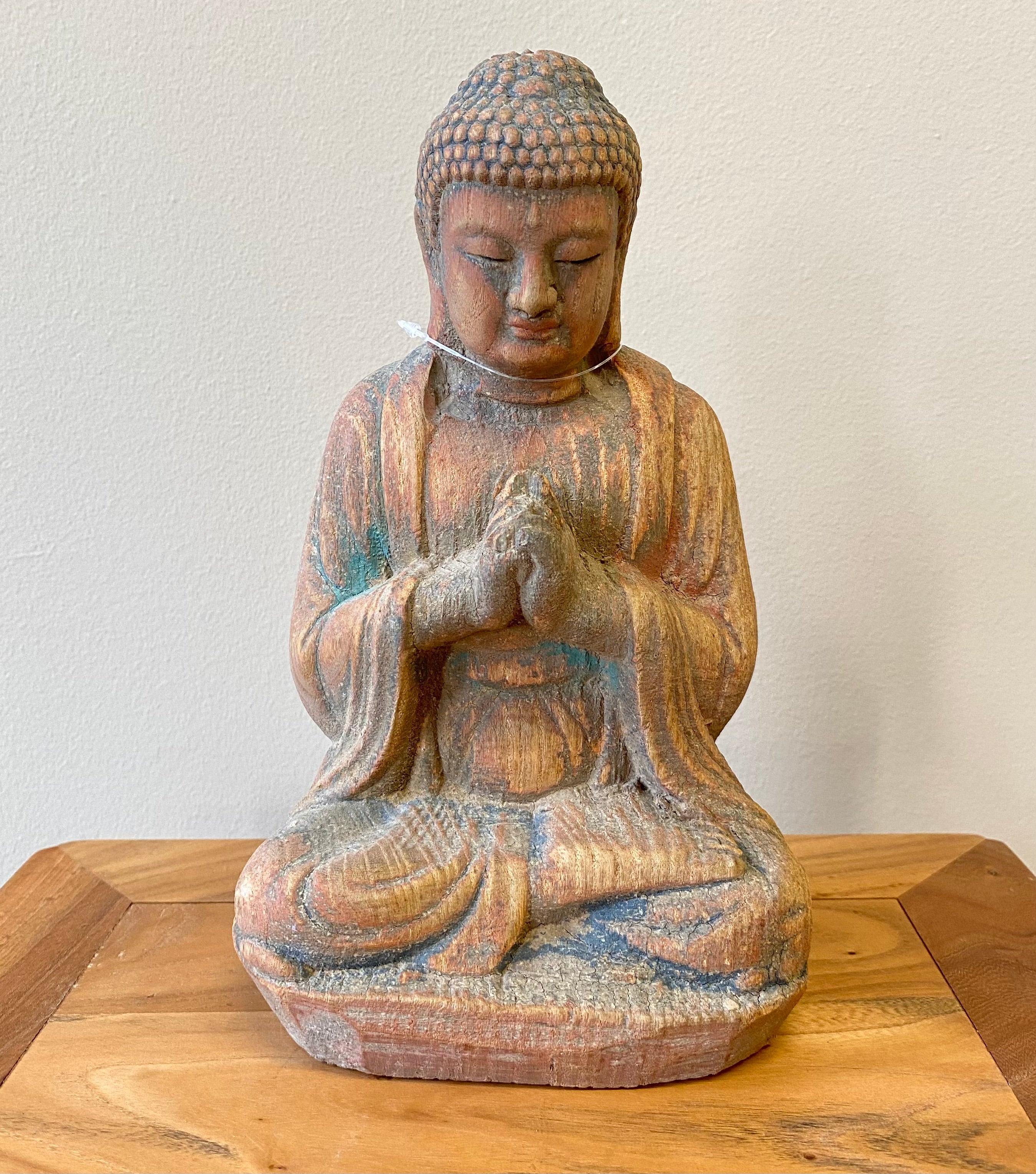 STATUETTA LIGNEA CINESE POSIZIONE LOTO