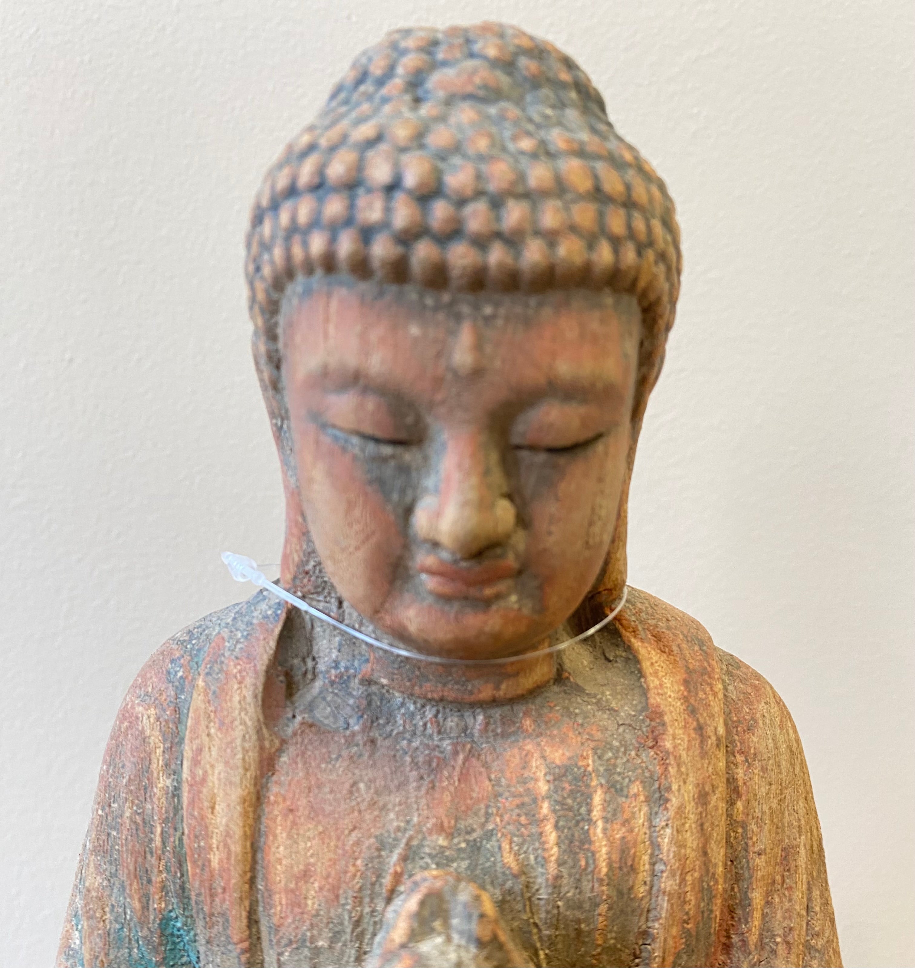 STATUETTA LIGNEA CINESE POSIZIONE LOTO