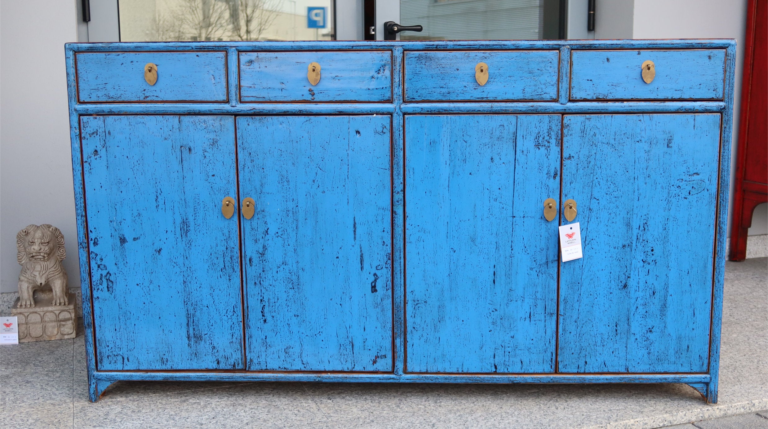 BUFFET CINESE LACCA AZZURRA