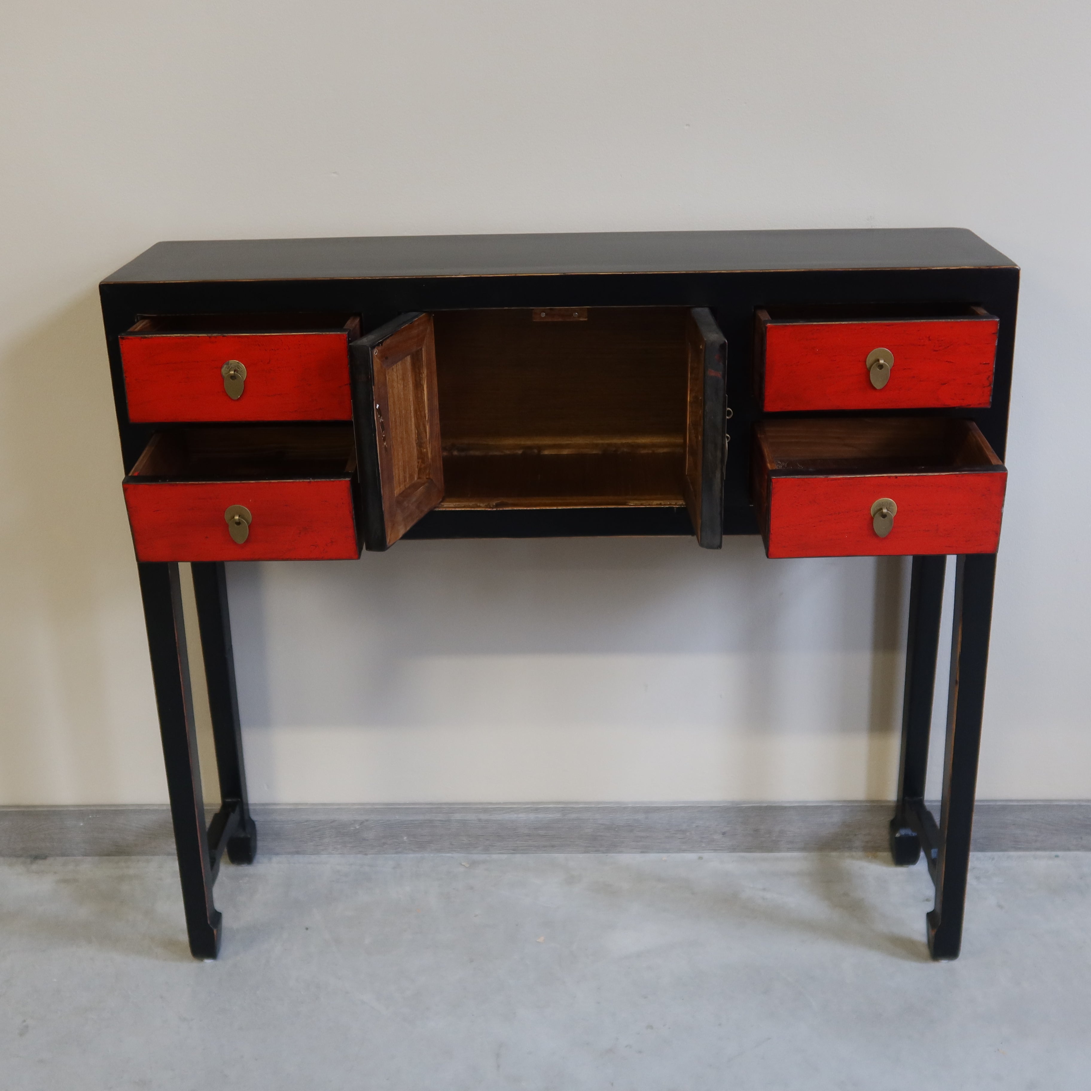 CONSOLINA CINESE IN LACCA BICOLORE