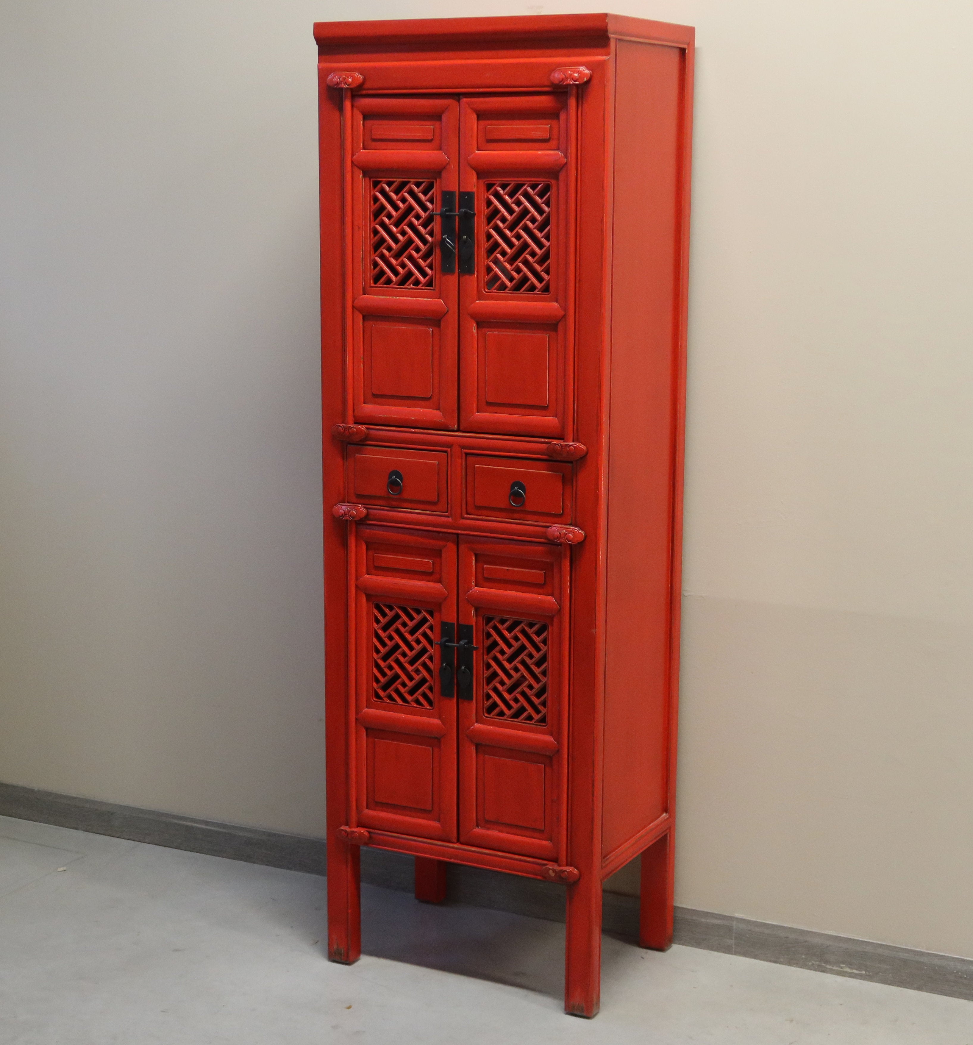 ARMADIETTO LACCA ROSSA ANTE A GRATA