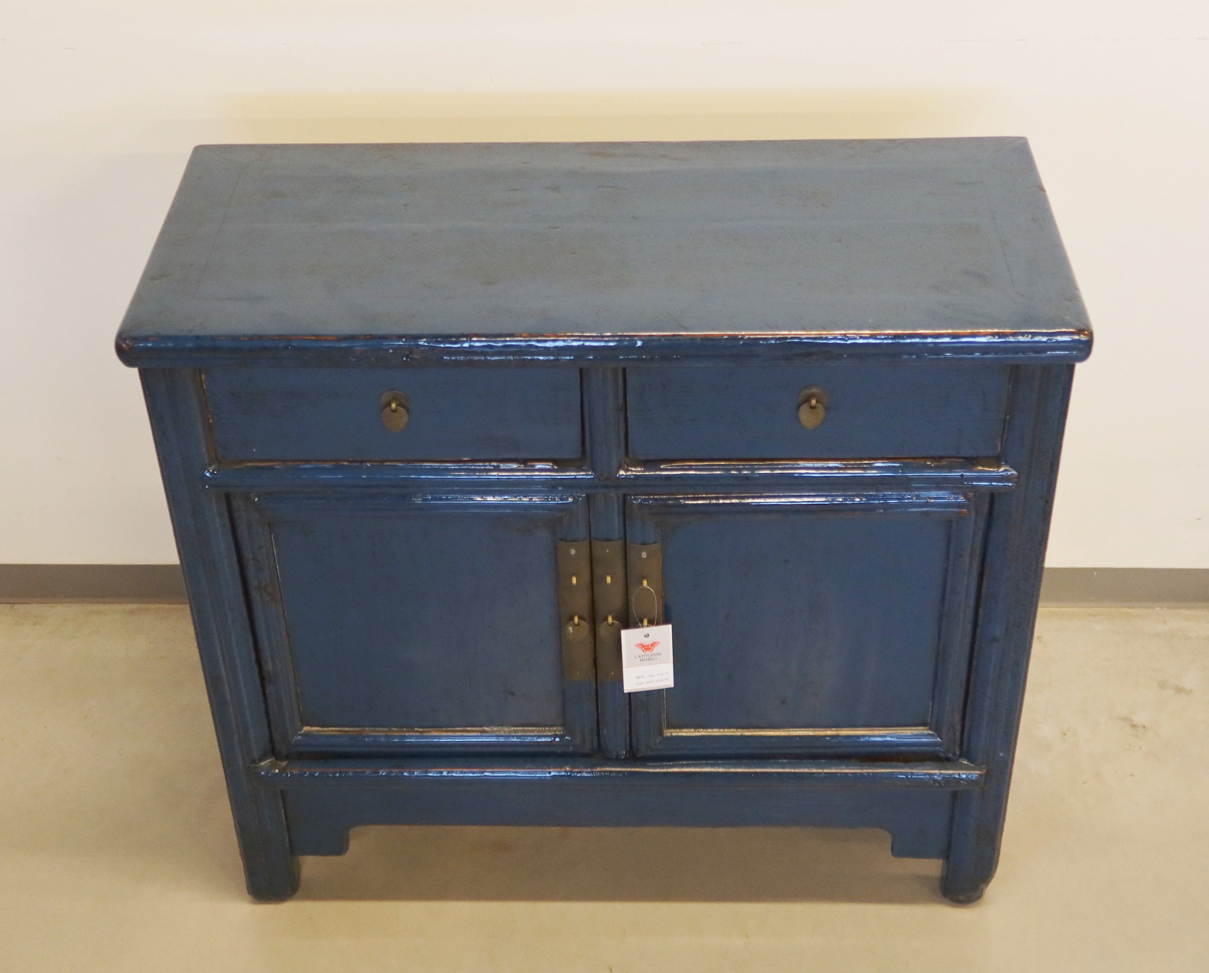 CREDENZINO LACCA BLU 2C2A