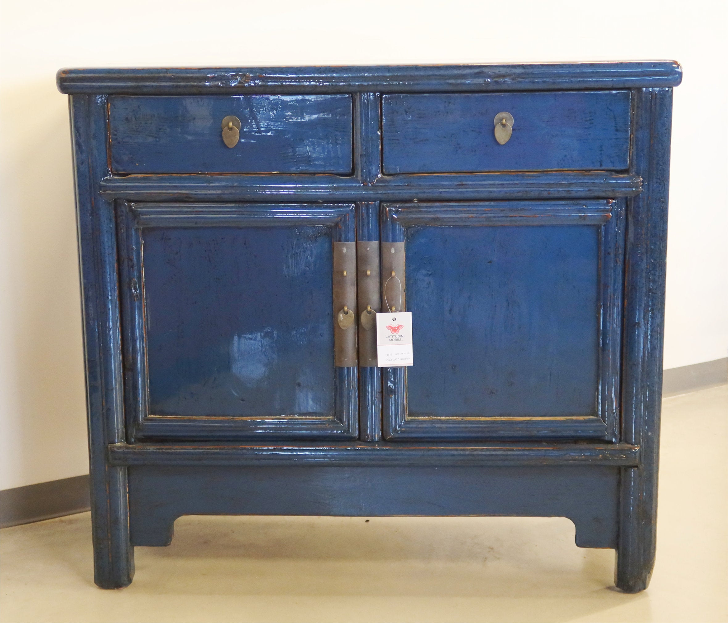 CREDENZINO LACCA BLU 2C2A