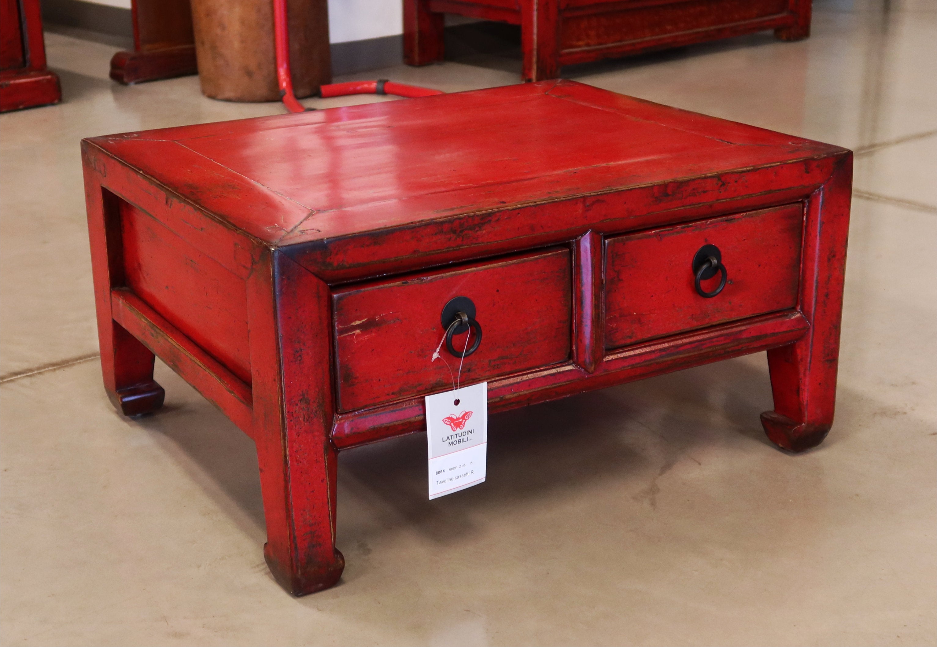 TAVOLINO LACCA ROSSA 2C