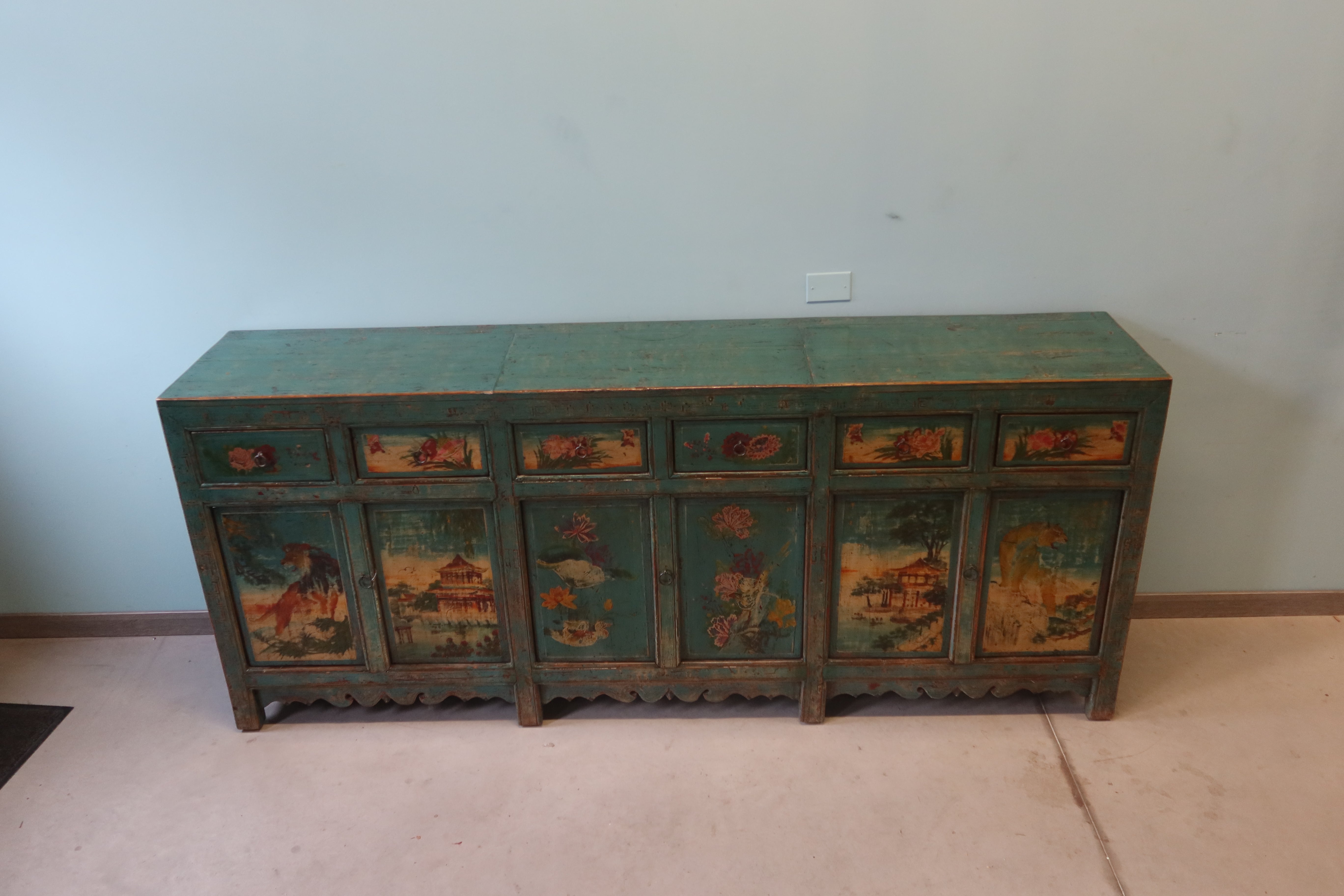 GRANDE CREDENZA MONGOLIA DEC. 6A6C