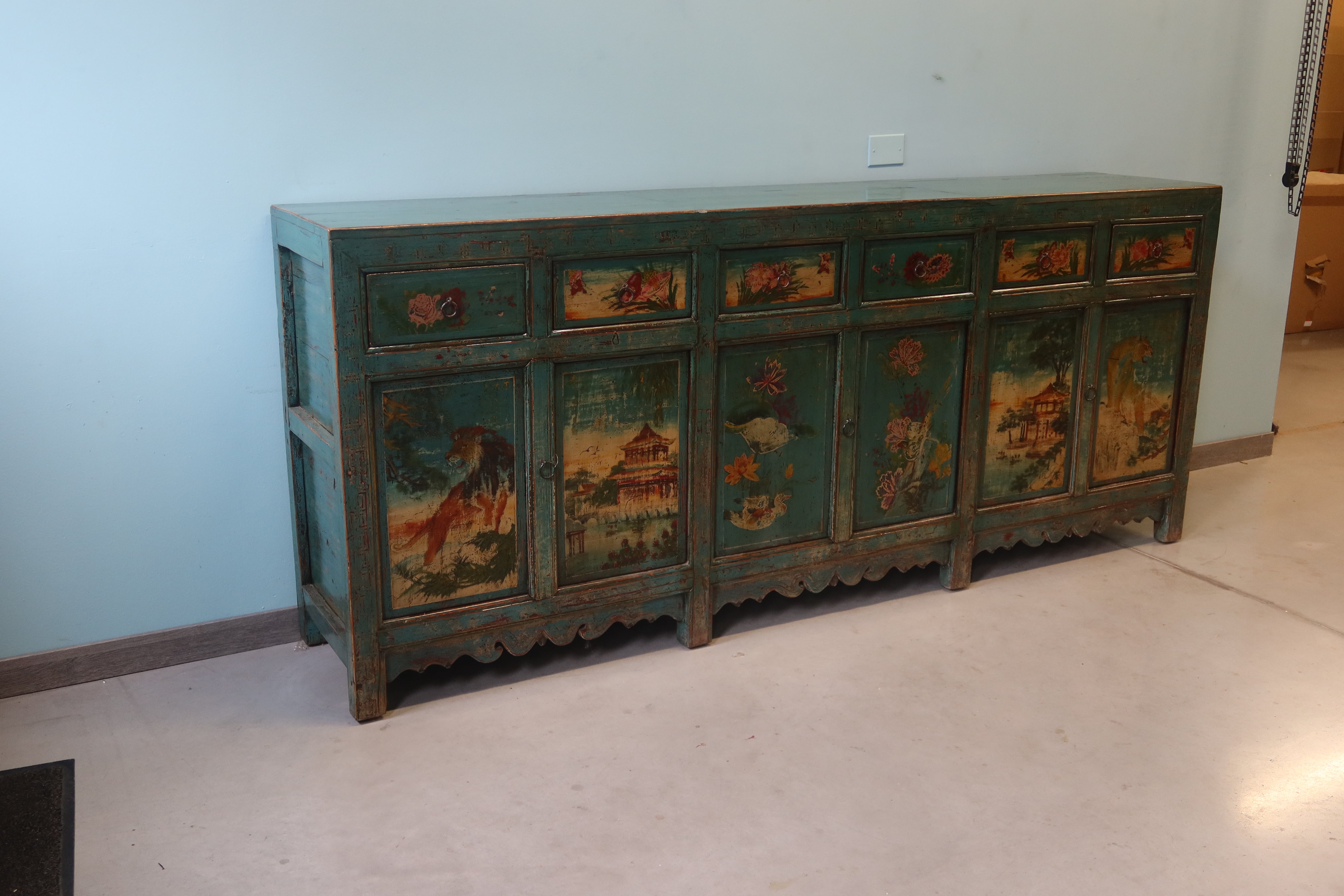 GRANDE CREDENZA MONGOLIA DEC. 6A6C