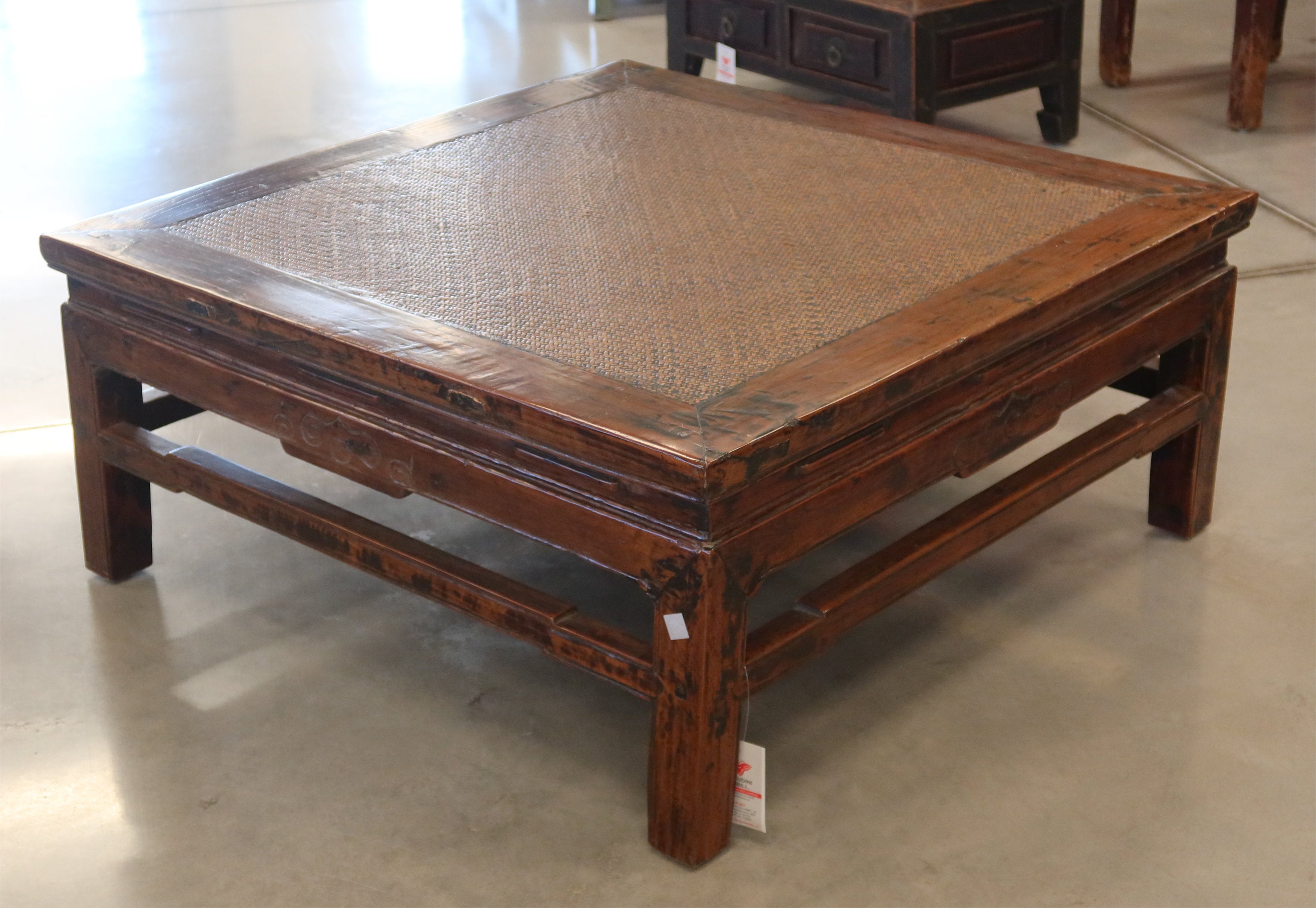 TAVOLO CINESE QUADRATO PIANO RATTAN