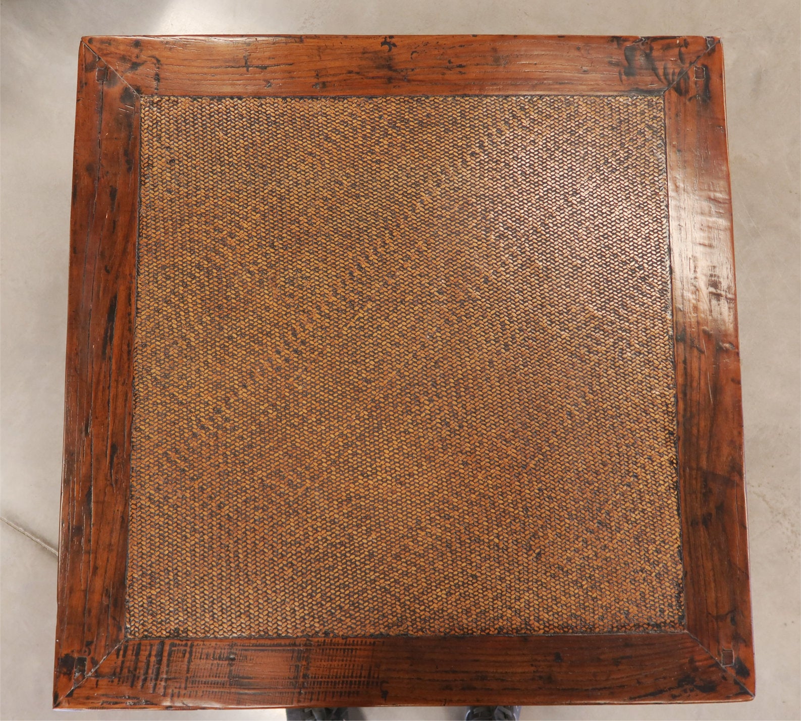 TAVOLO CINESE QUADRATO PIANO RATTAN