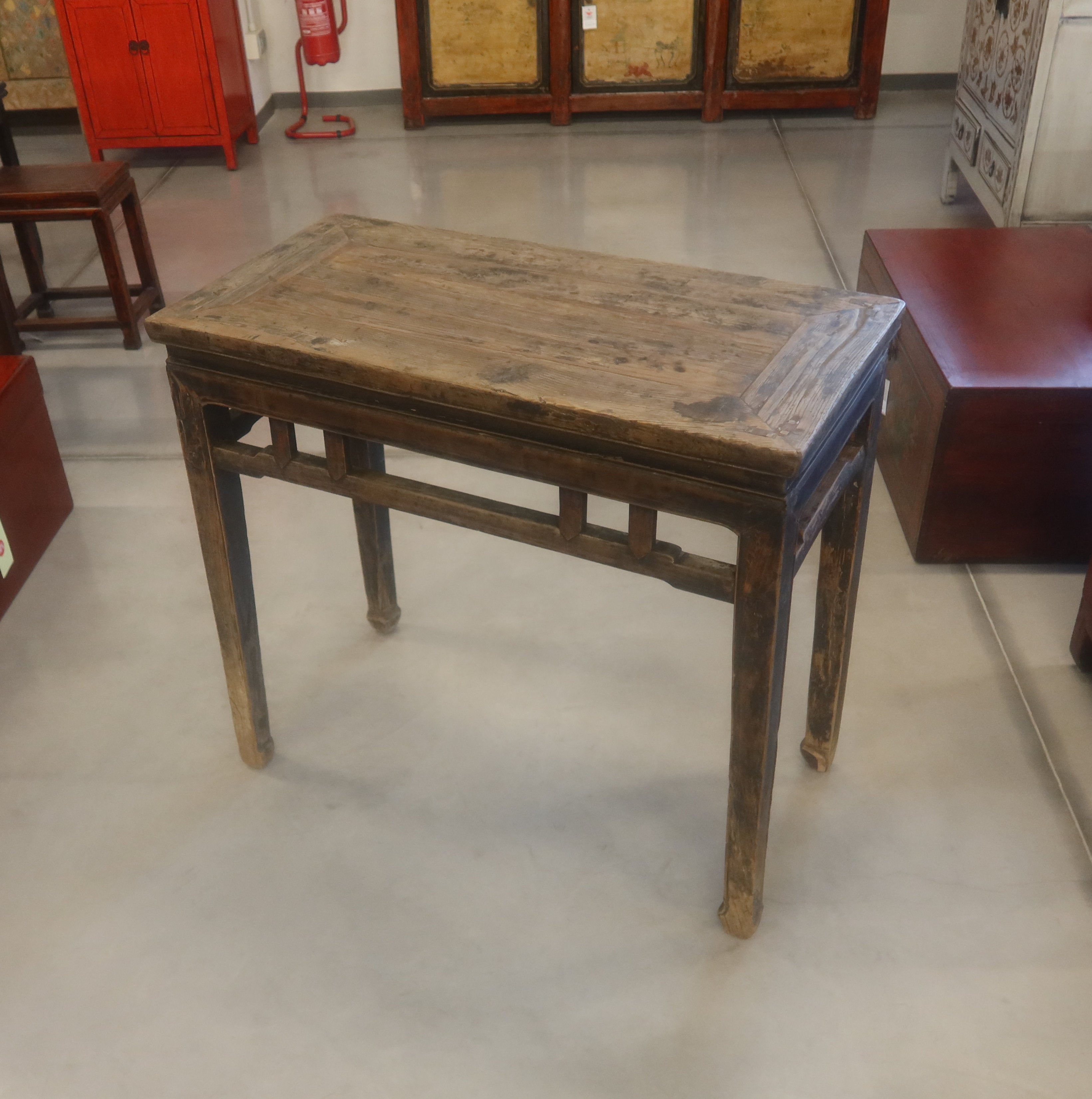 CONSOLLE SCRITTOIO IN OLMO CINESE