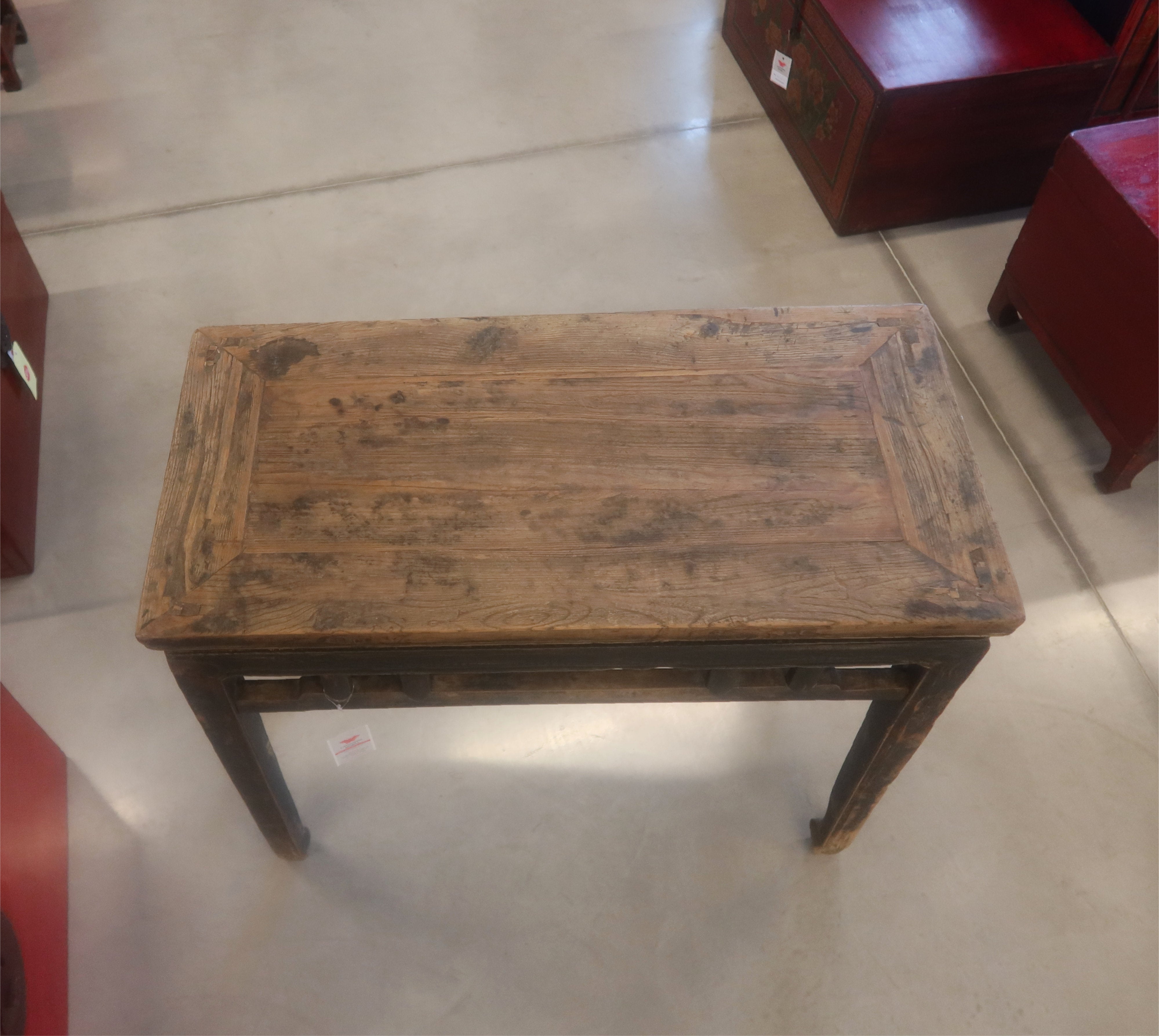 CONSOLLE SCRITTOIO IN OLMO CINESE
