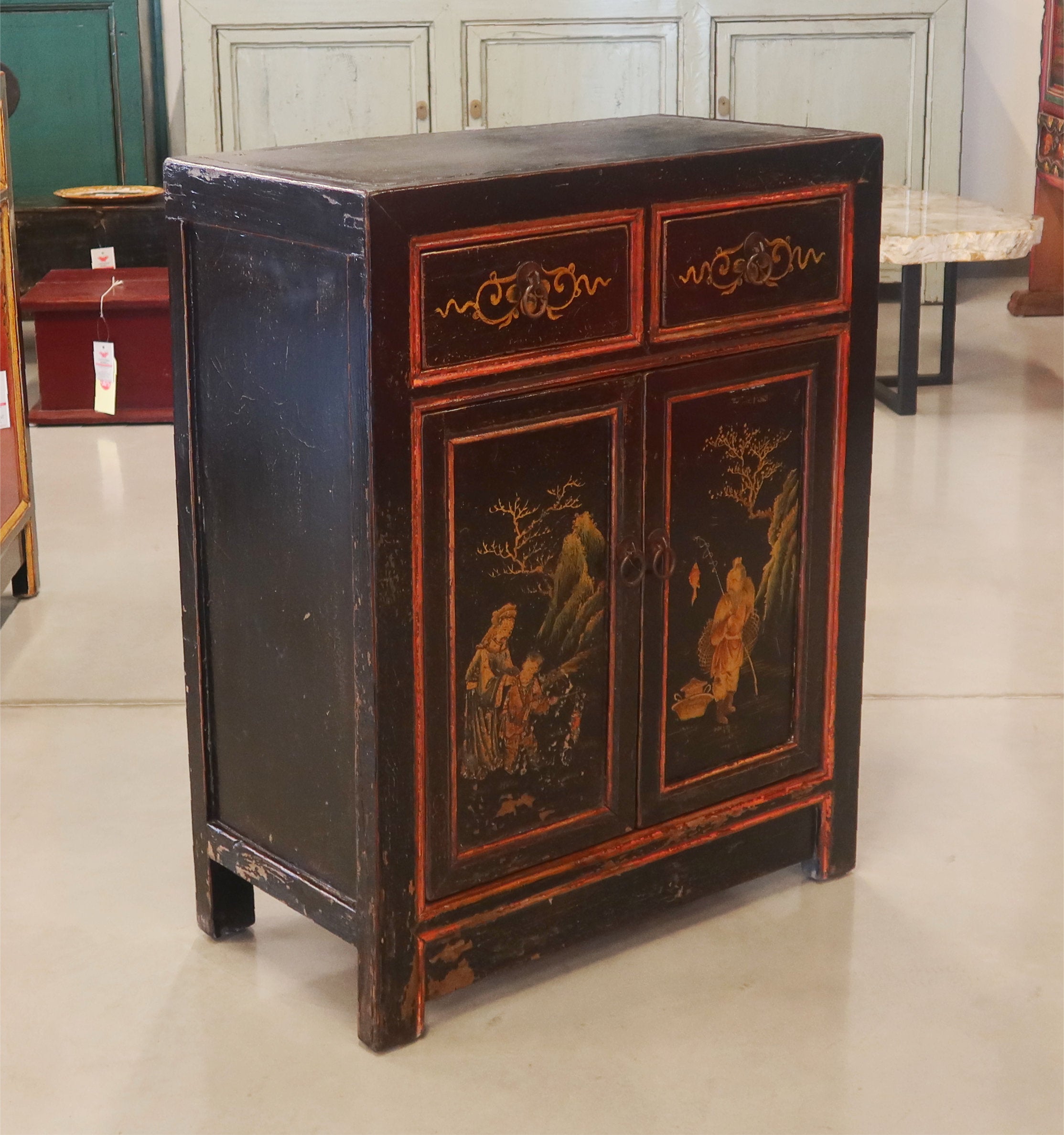 CREDENZINA MONGOLIA DECORATA