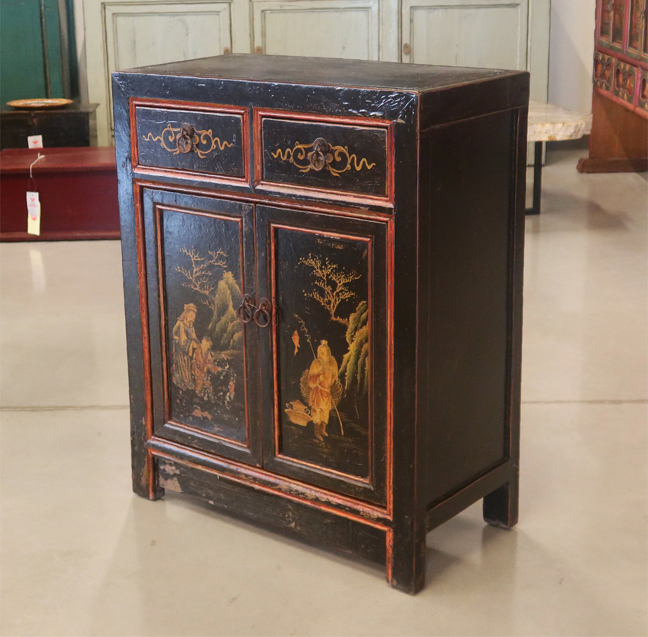 CREDENZINA MONGOLIA DECORATA