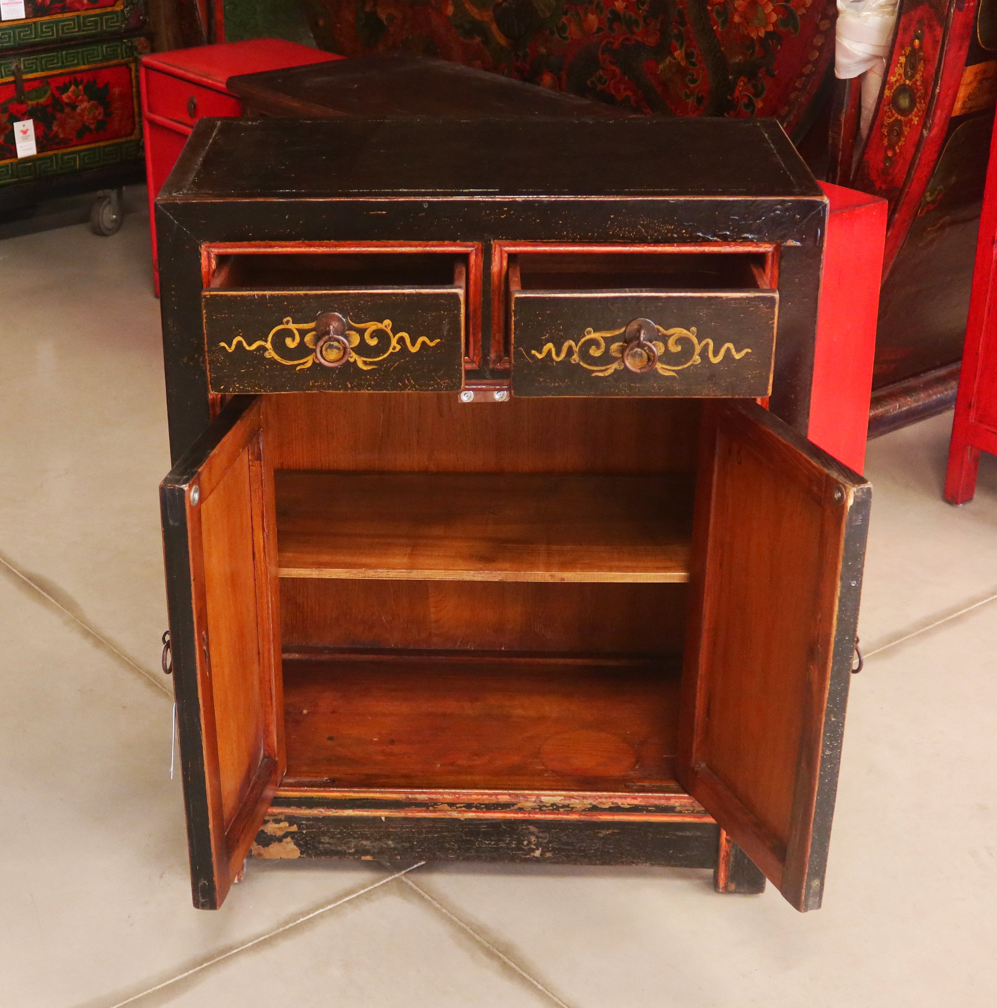 CREDENZINA MONGOLIA DECORATA