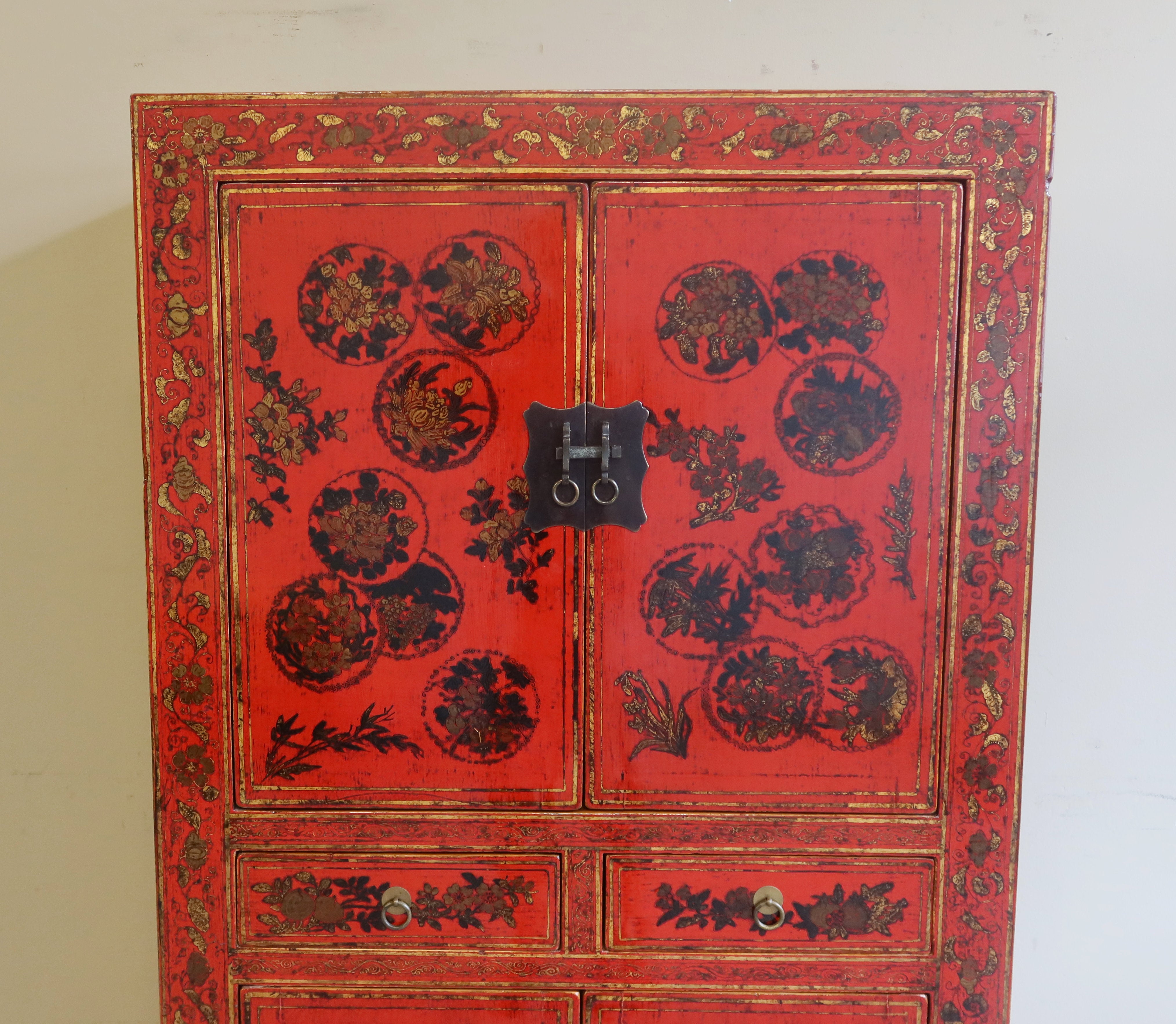 ARMADIETTO SHANXI DECORATO TAGLIA MEDIA