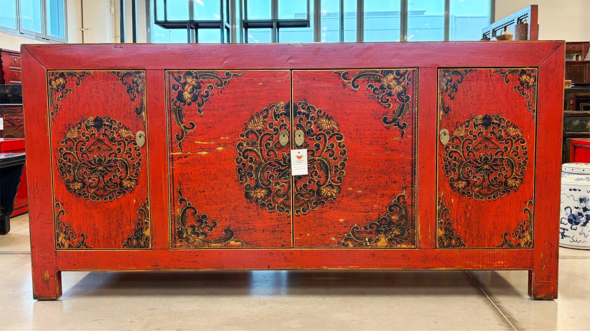 CREDENZA MONGOLIA 4 ANTE DECORATE