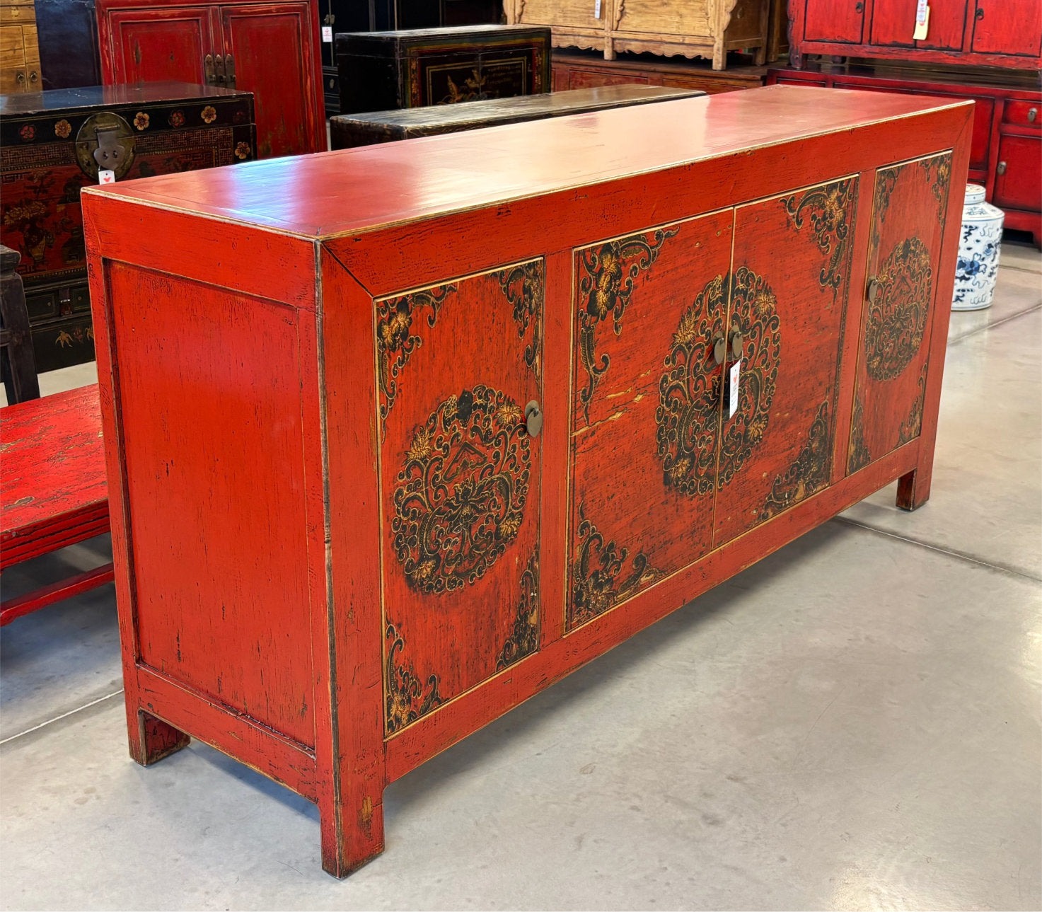 CREDENZA MONGOLIA 4 ANTE DECORATE