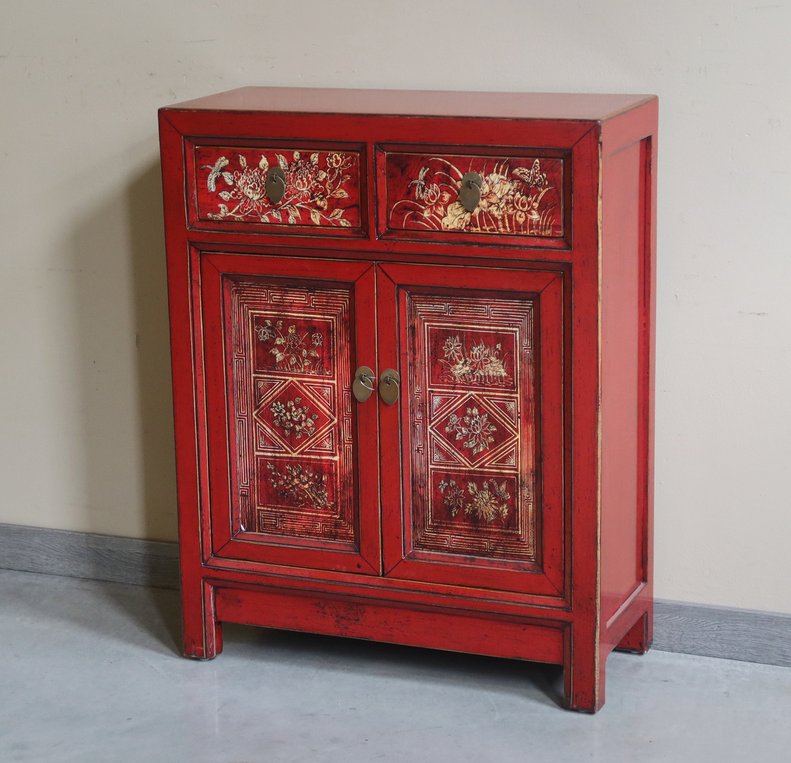 CREDENZINA MONGOLIA DECORATA