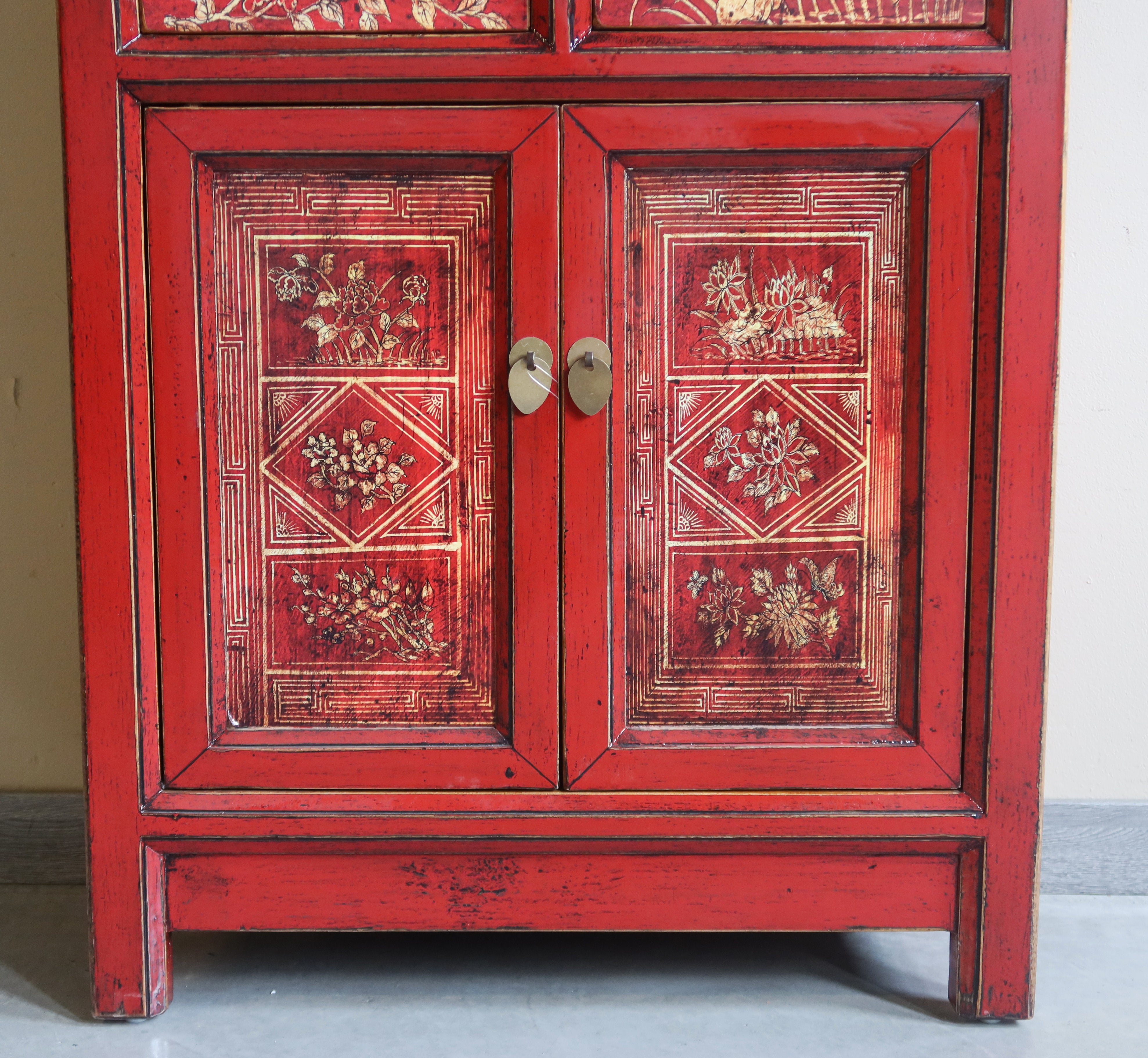 CREDENZINA MONGOLIA DECORATA