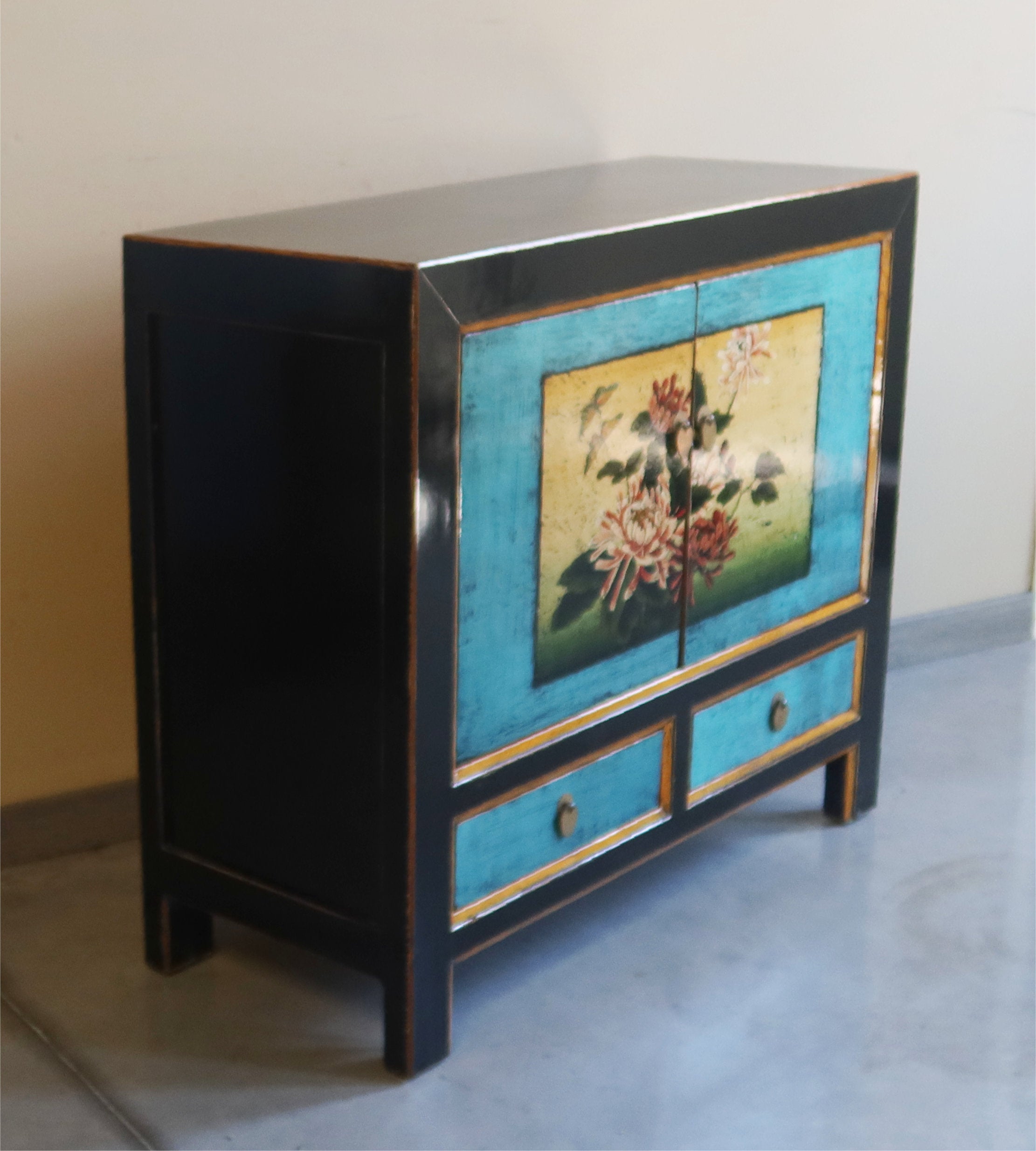 CREDENZA MONGOLIA LACCA DECORATA