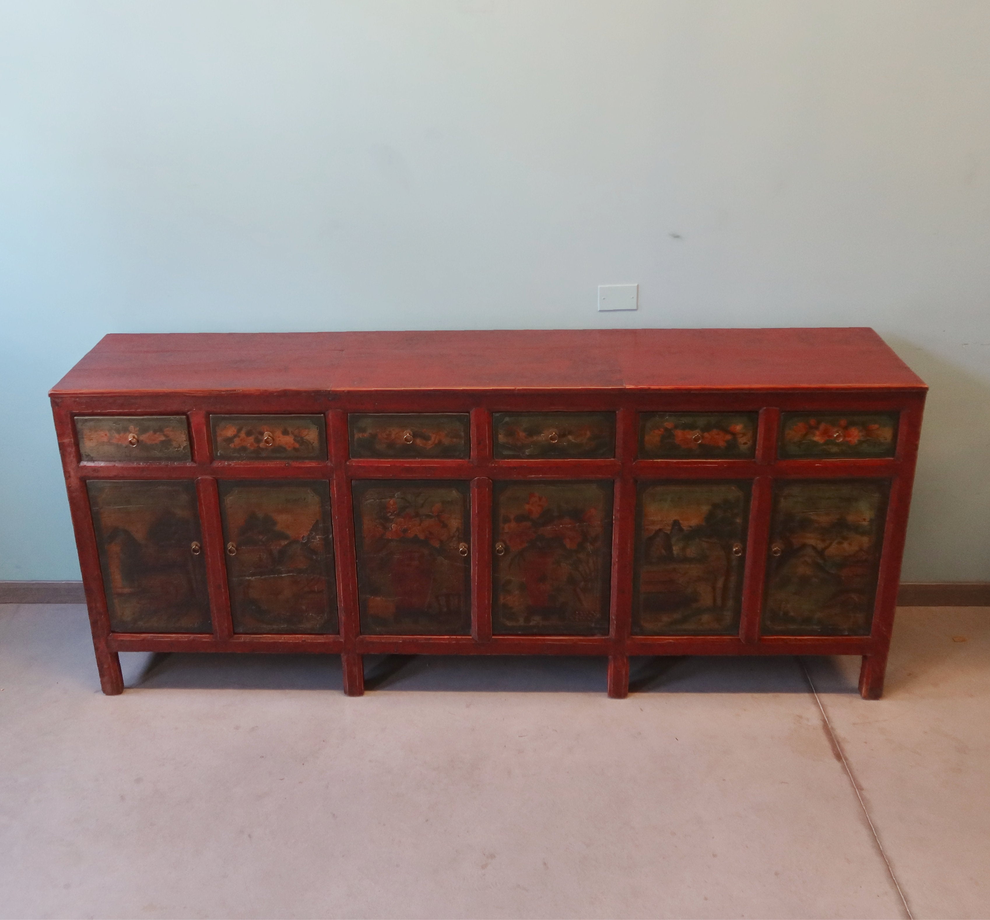 GRANDE CREDENZA MONGOLIA DEC. 6A6C DEC VIVO