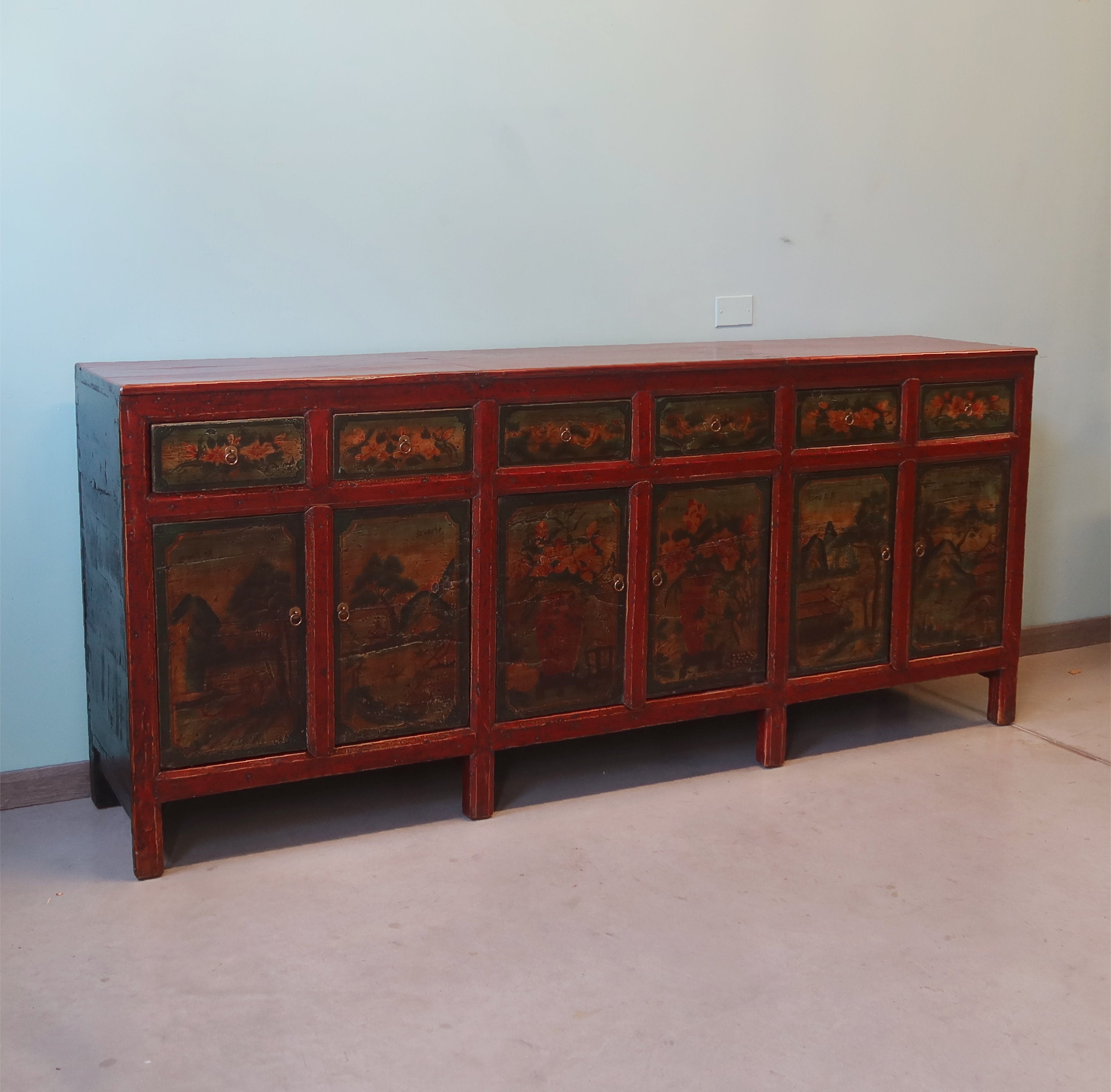 GRANDE CREDENZA MONGOLIA DEC. 6A6C DEC VIVO