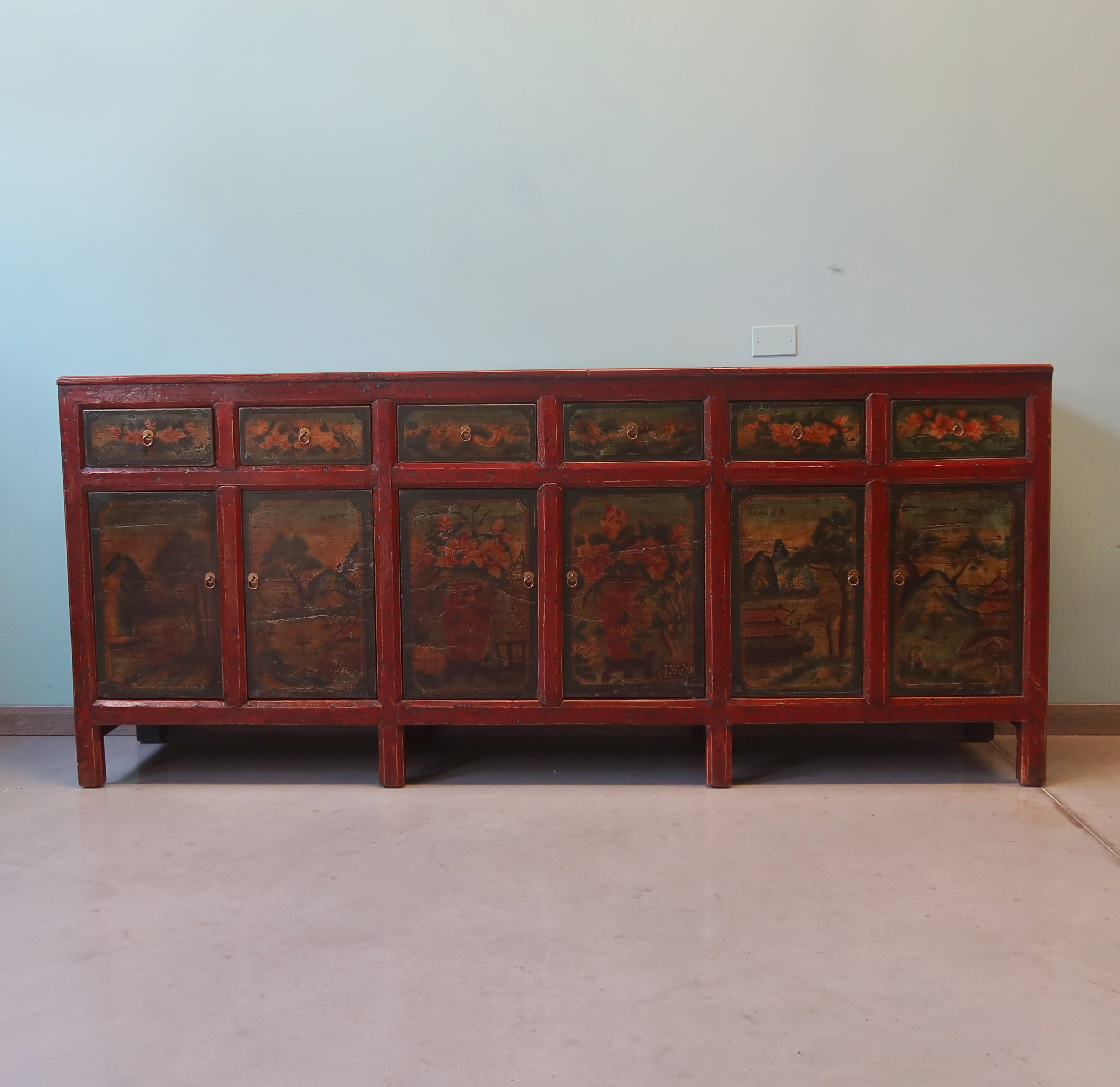 GRANDE CREDENZA MONGOLIA DEC. 6A6C DEC VIVO