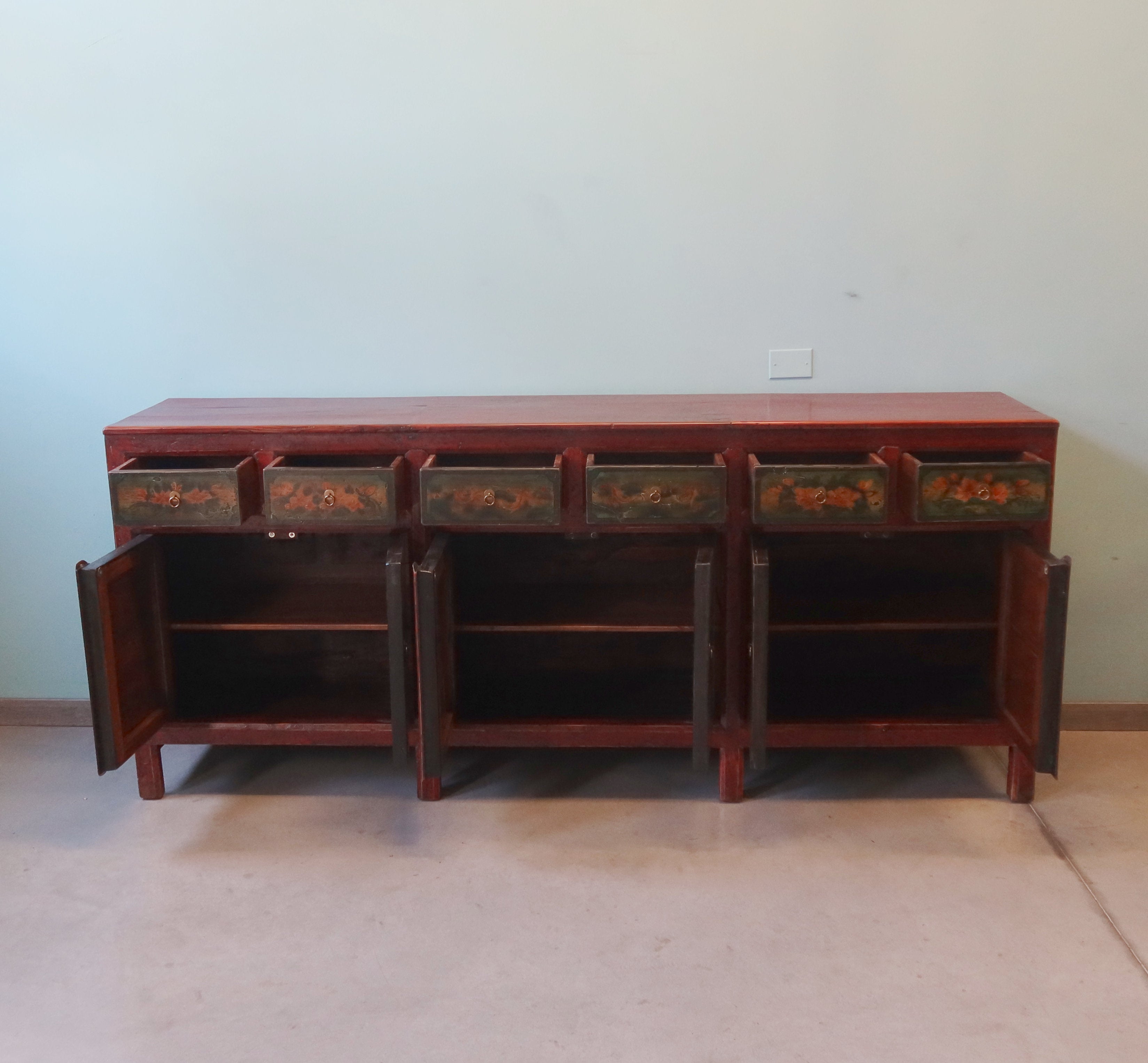 GRANDE CREDENZA MONGOLIA DEC. 6A6C DEC VIVO