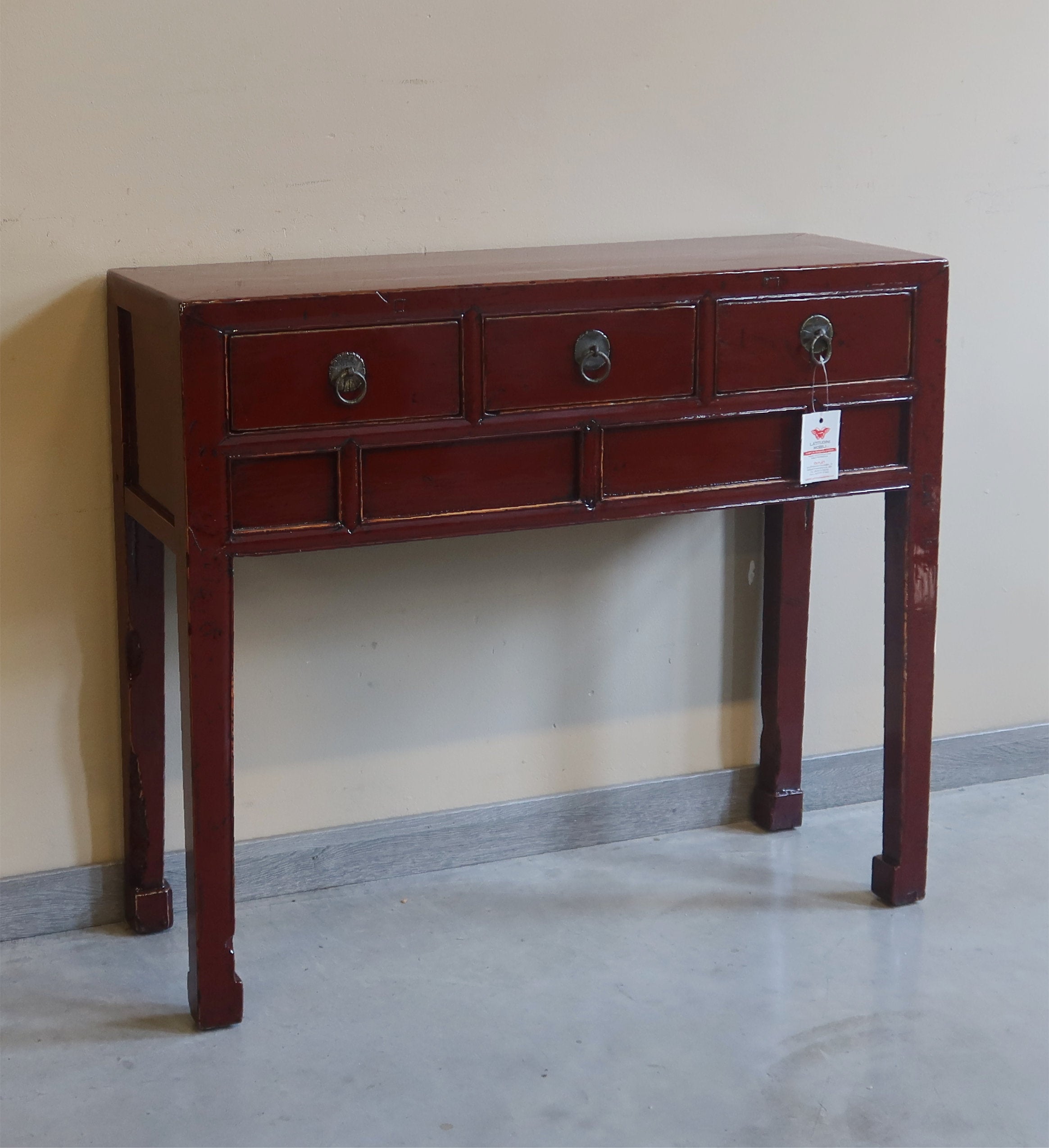 CONSOLLE CINESE LACCA ROSSA