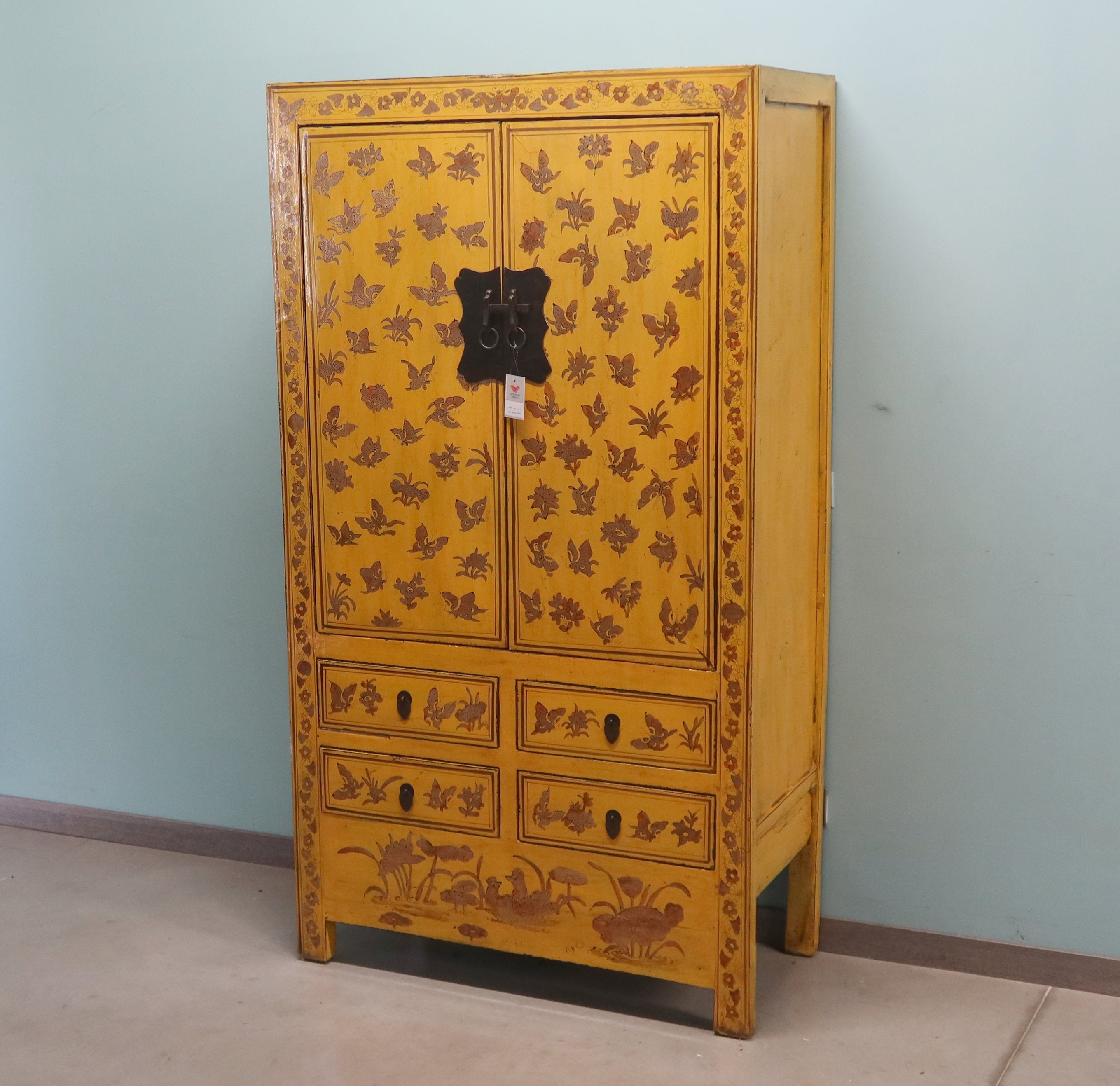 ARMADIO CINESE DECORATO DELLO SHANXI
