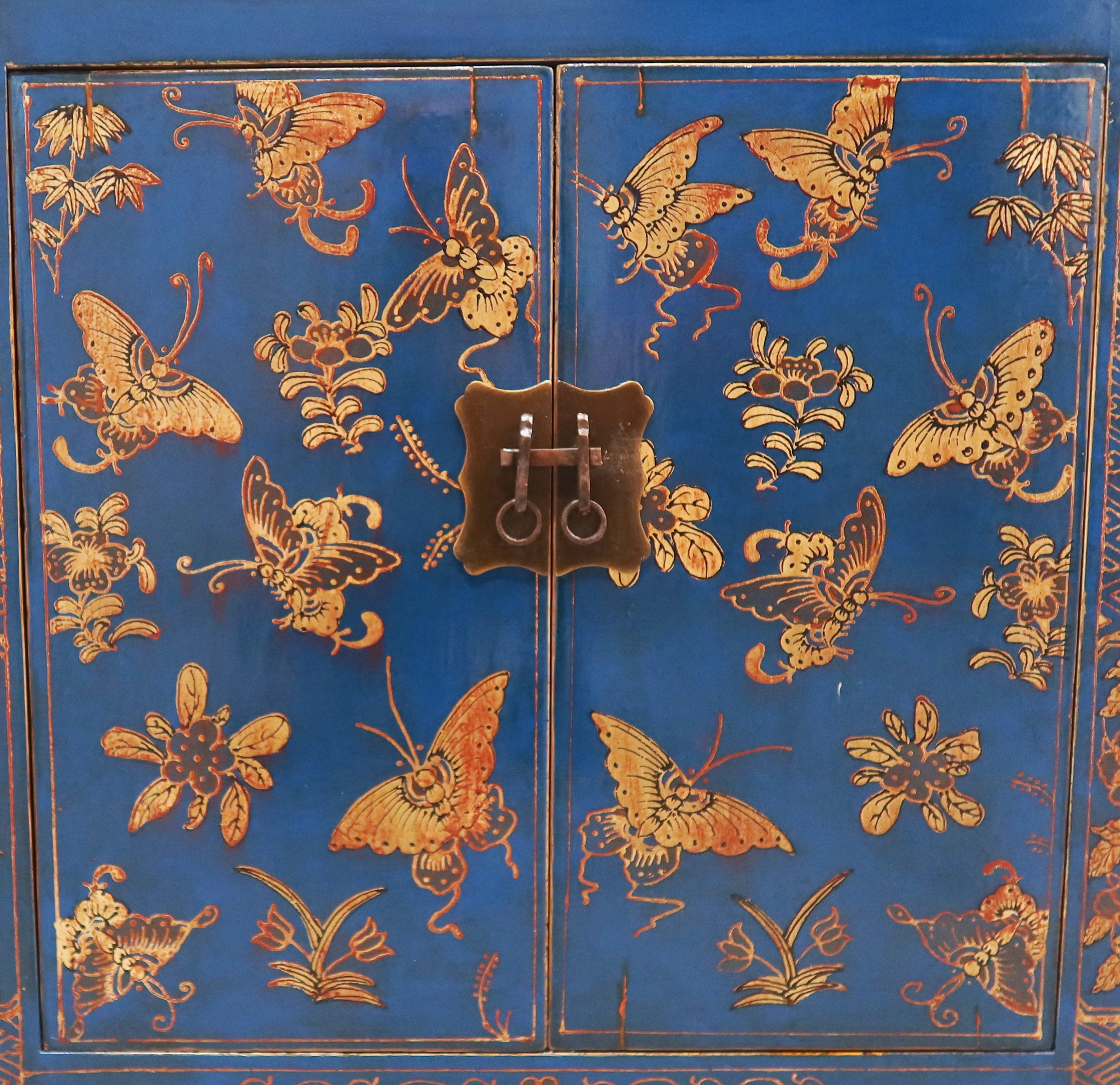 CREDENZA CINESE DI SHANXI A TRIPLO VANO