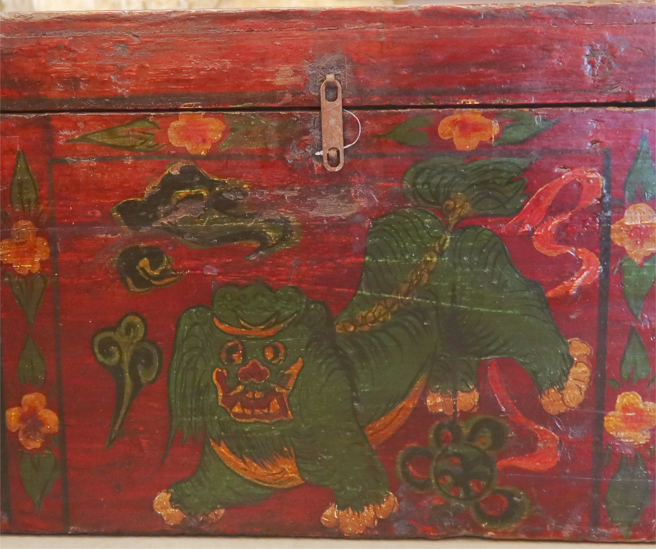 BAULETTO MONGOLIA RAFFIGURAZIONE LEONCANE