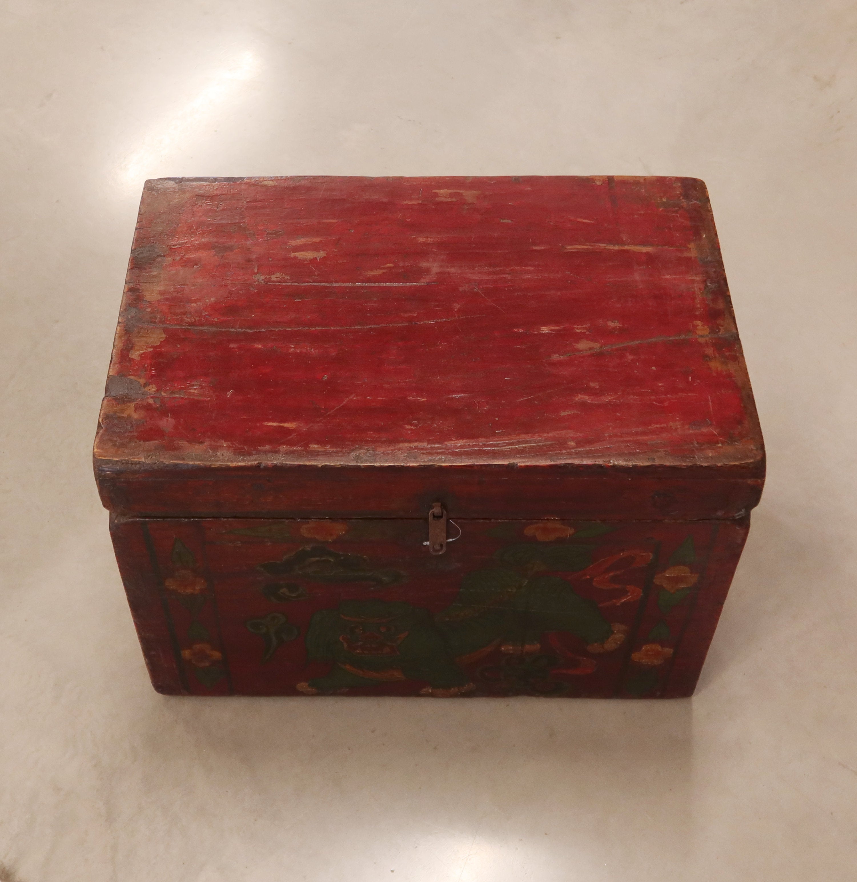 BAULETTO MONGOLIA RAFFIGURAZIONE LEONCANE