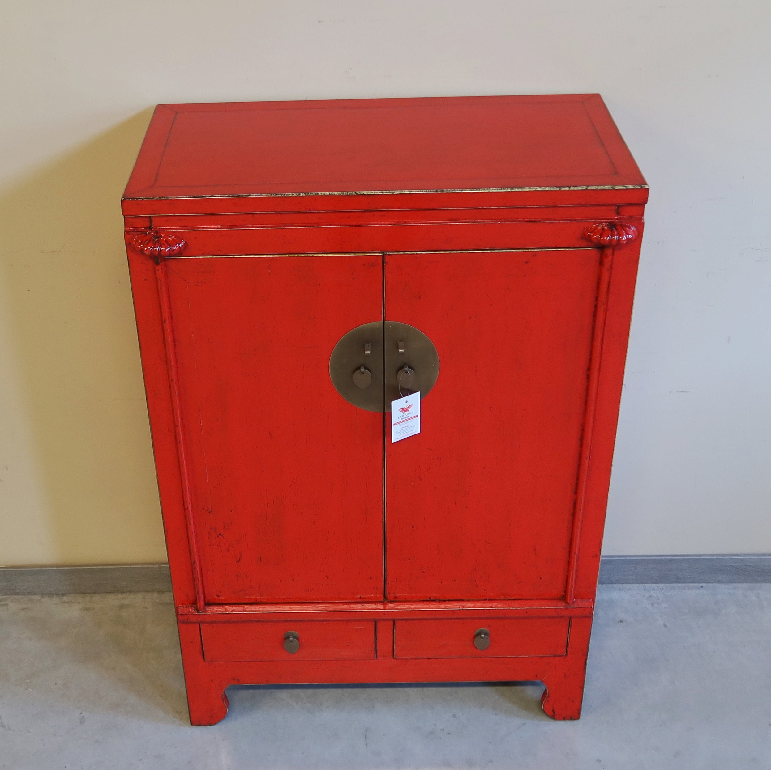 ARMADIETTO NUZIALE LACCA ROSSA