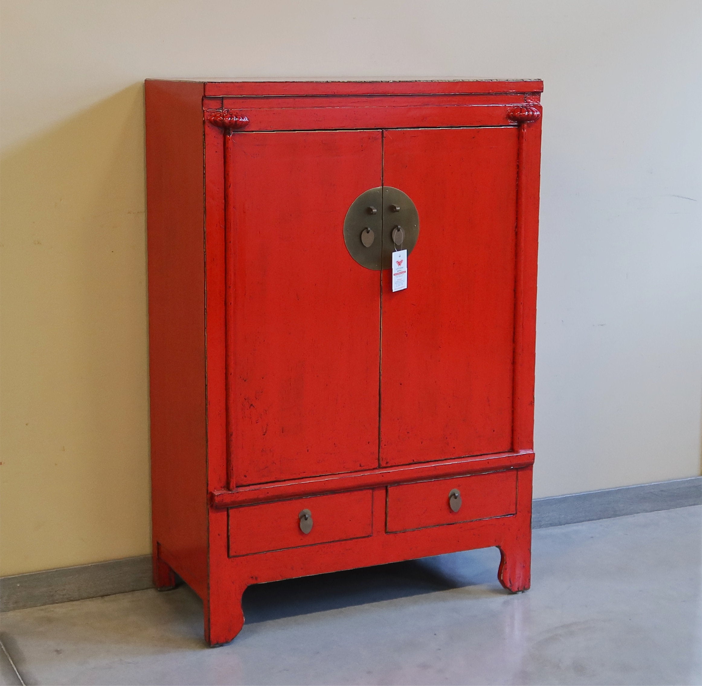 ARMADIETTO NUZIALE LACCA ROSSA