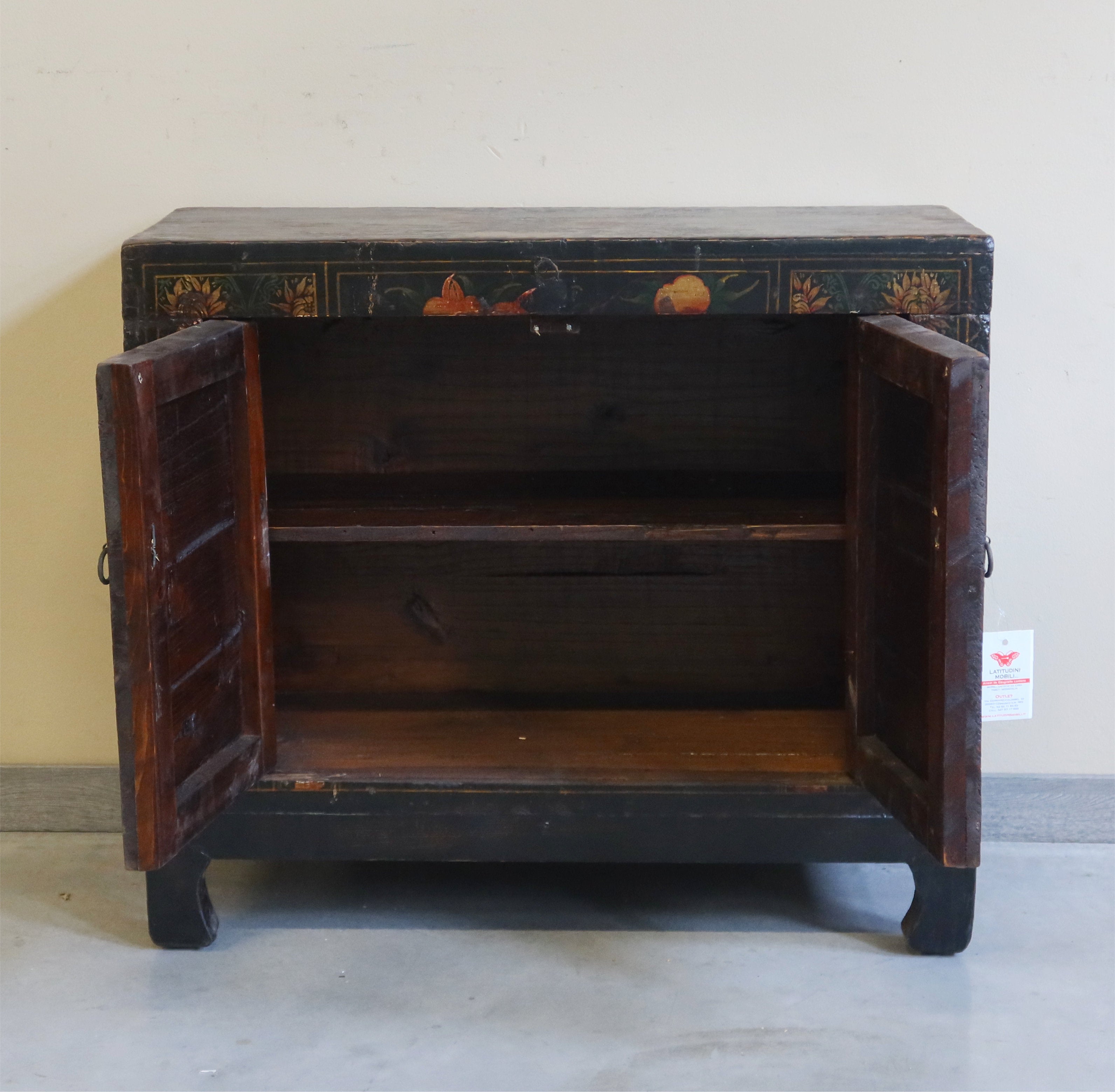 BAULE CINESE DECORATO CON APERTURA FRONTALE