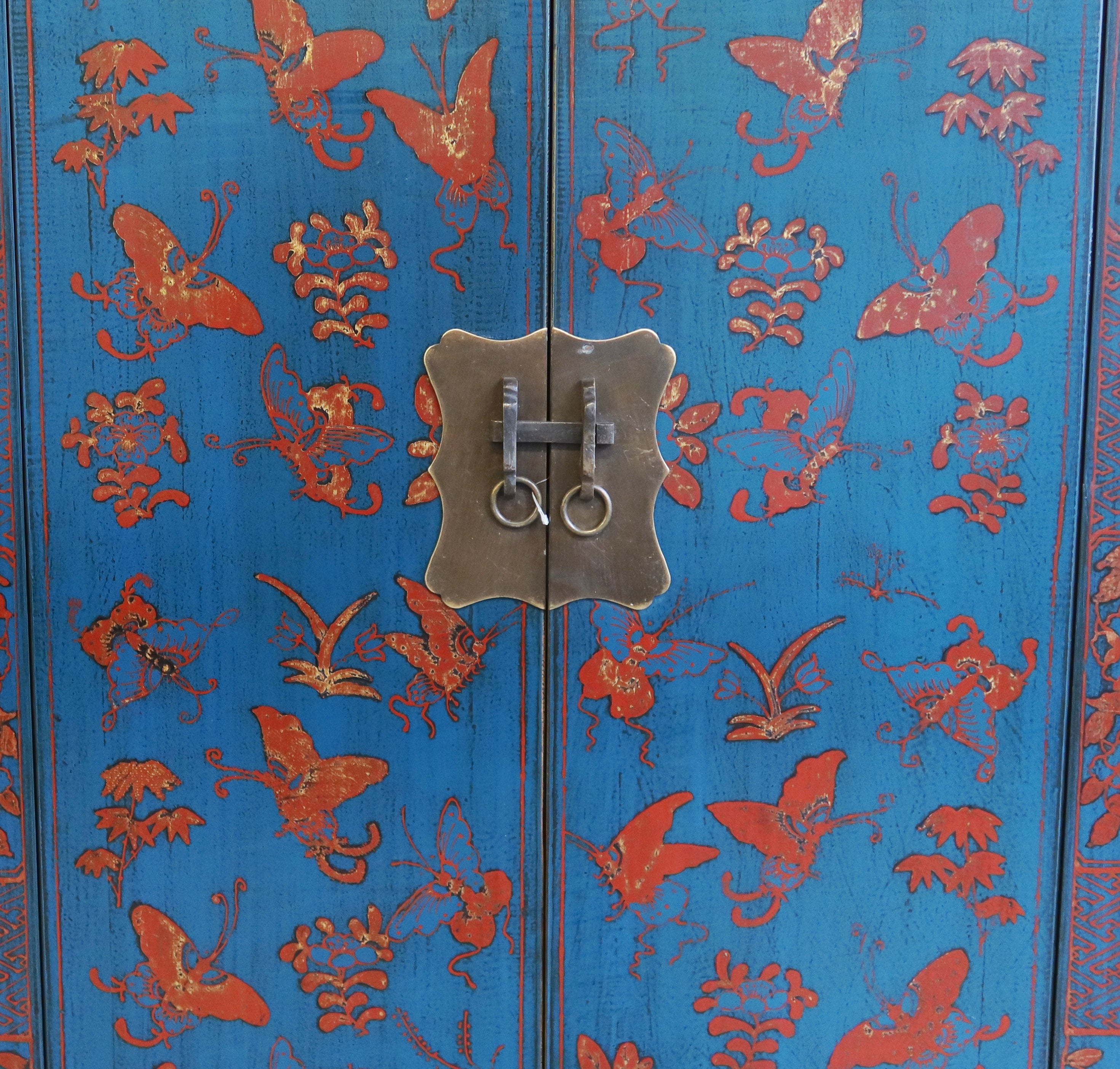 ARMADIETTO SHANXI BLU DECORATO