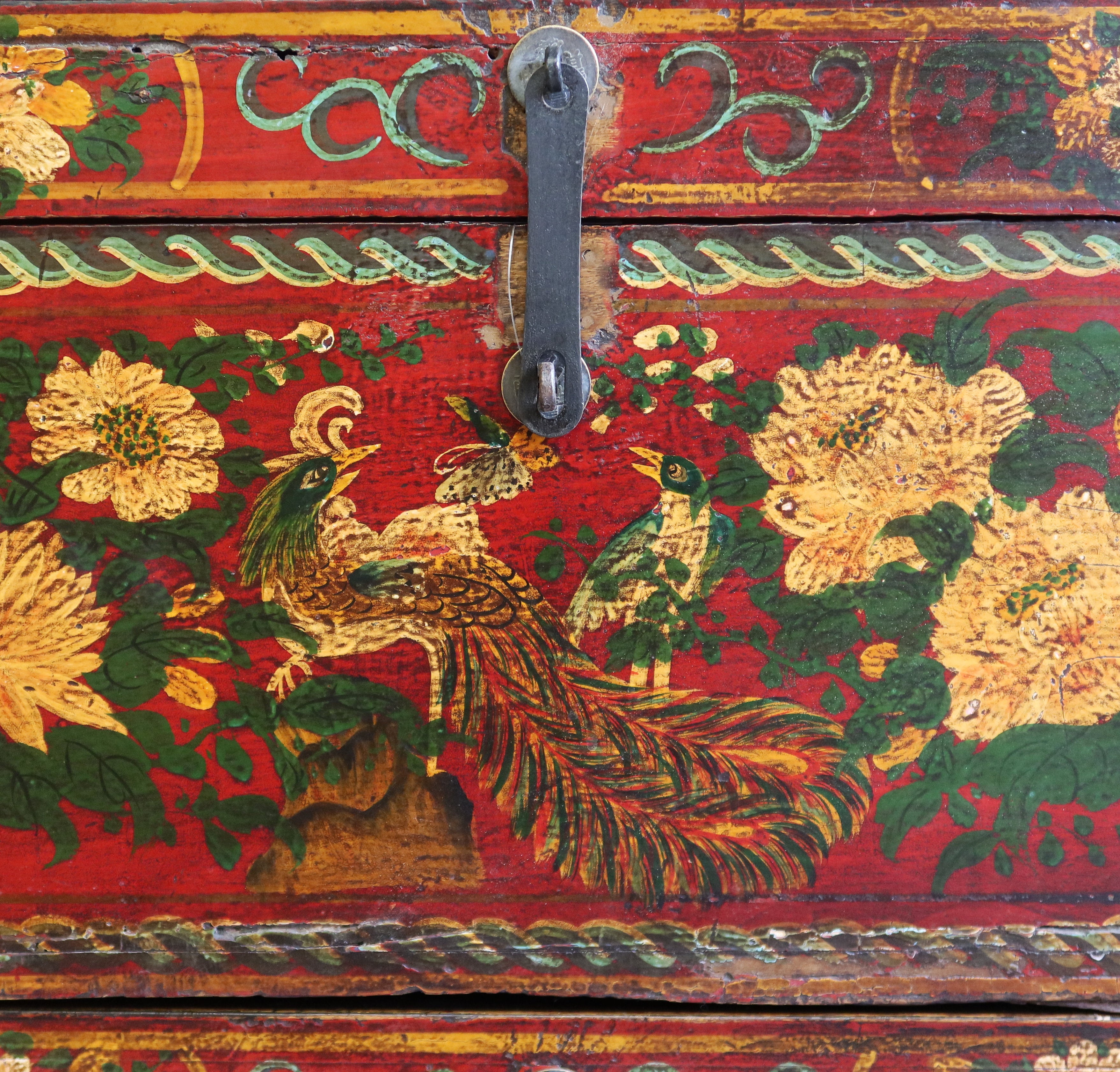 BAULE MONGOLIA DECORO FIORI