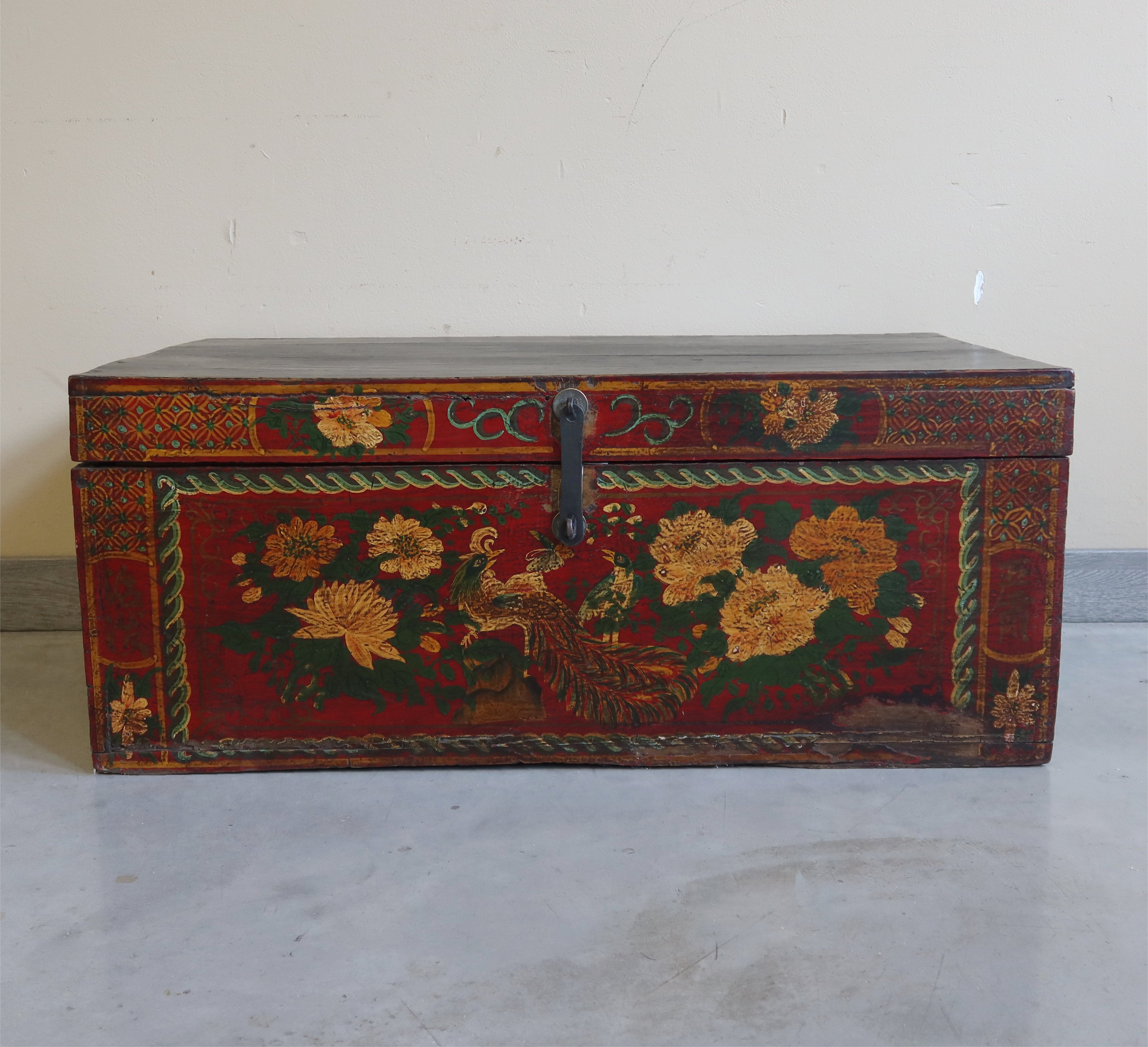 BAULE MONGOLIA DECORO FIORI