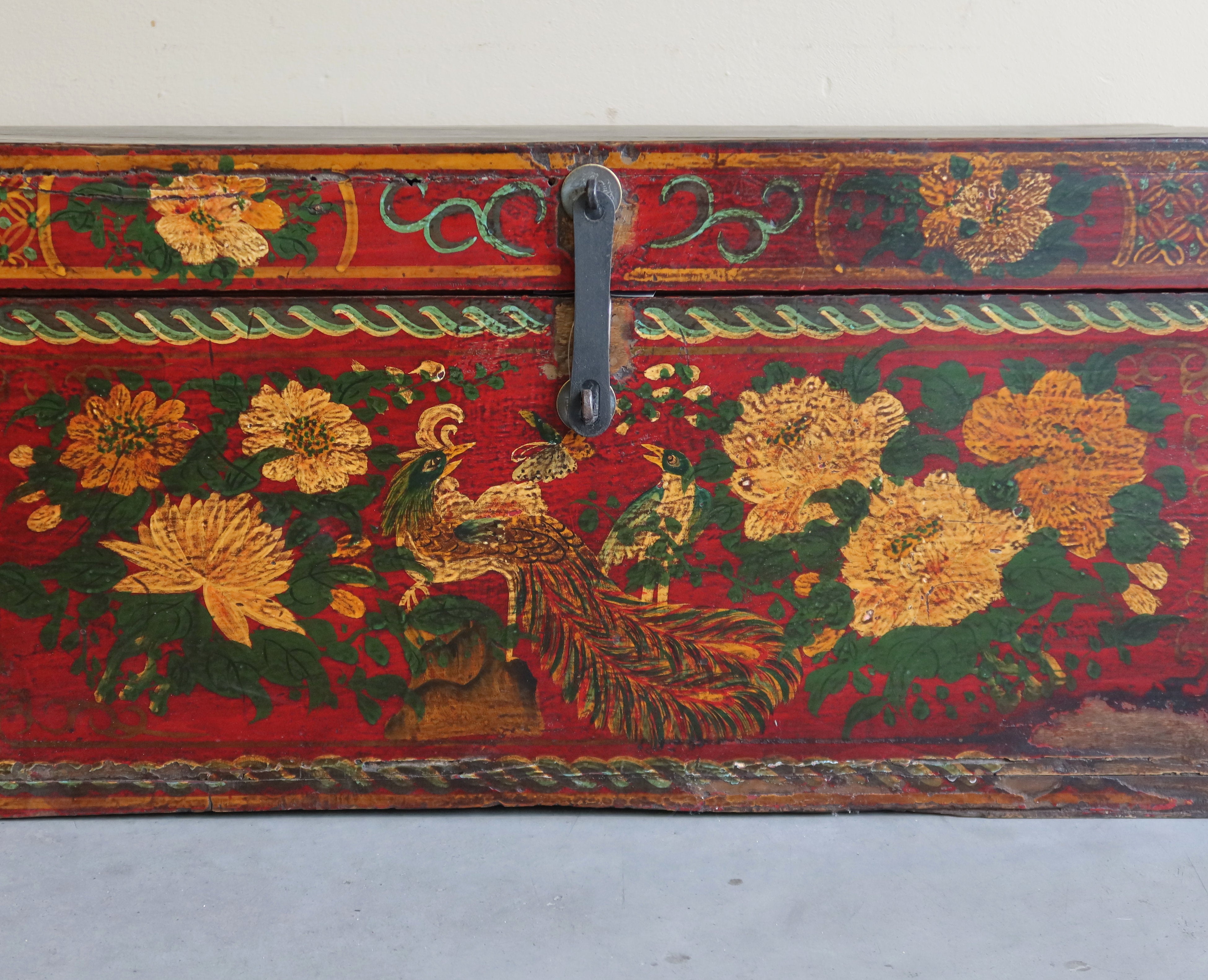 BAULE MONGOLIA DECORO FIORI