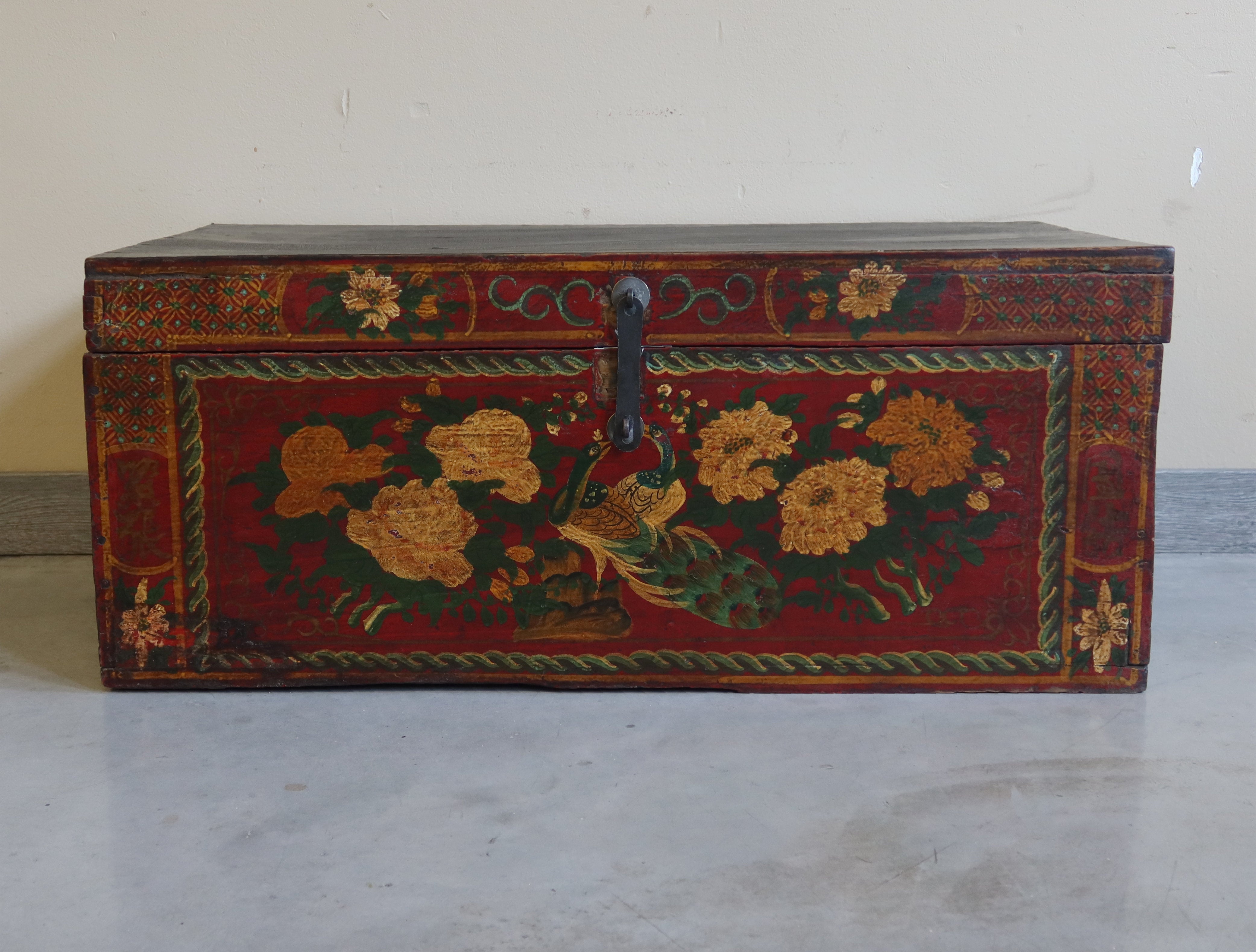 BAULE MONGOLIA DECORO FIORI