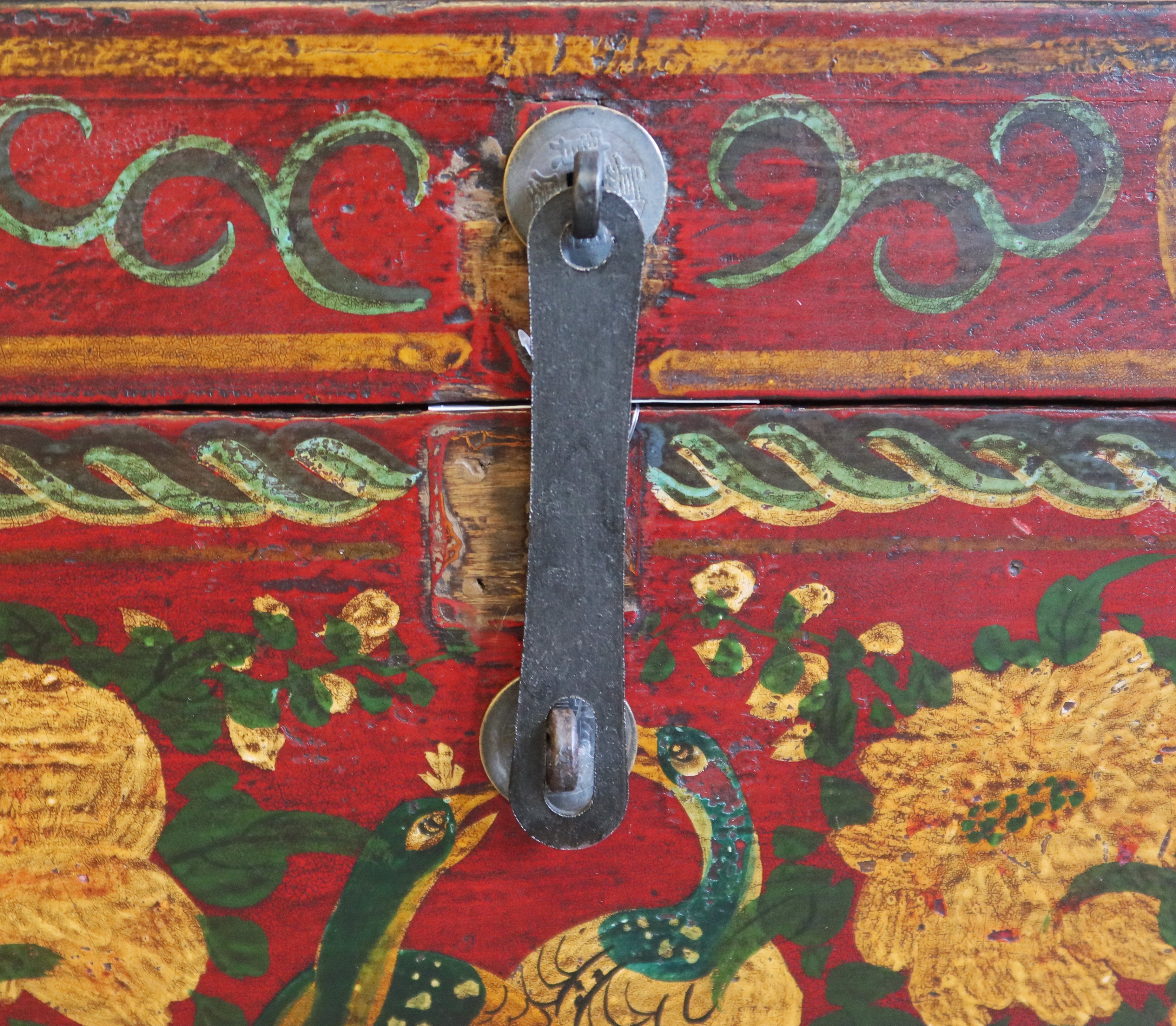 BAULE MONGOLIA DECORO FIORI