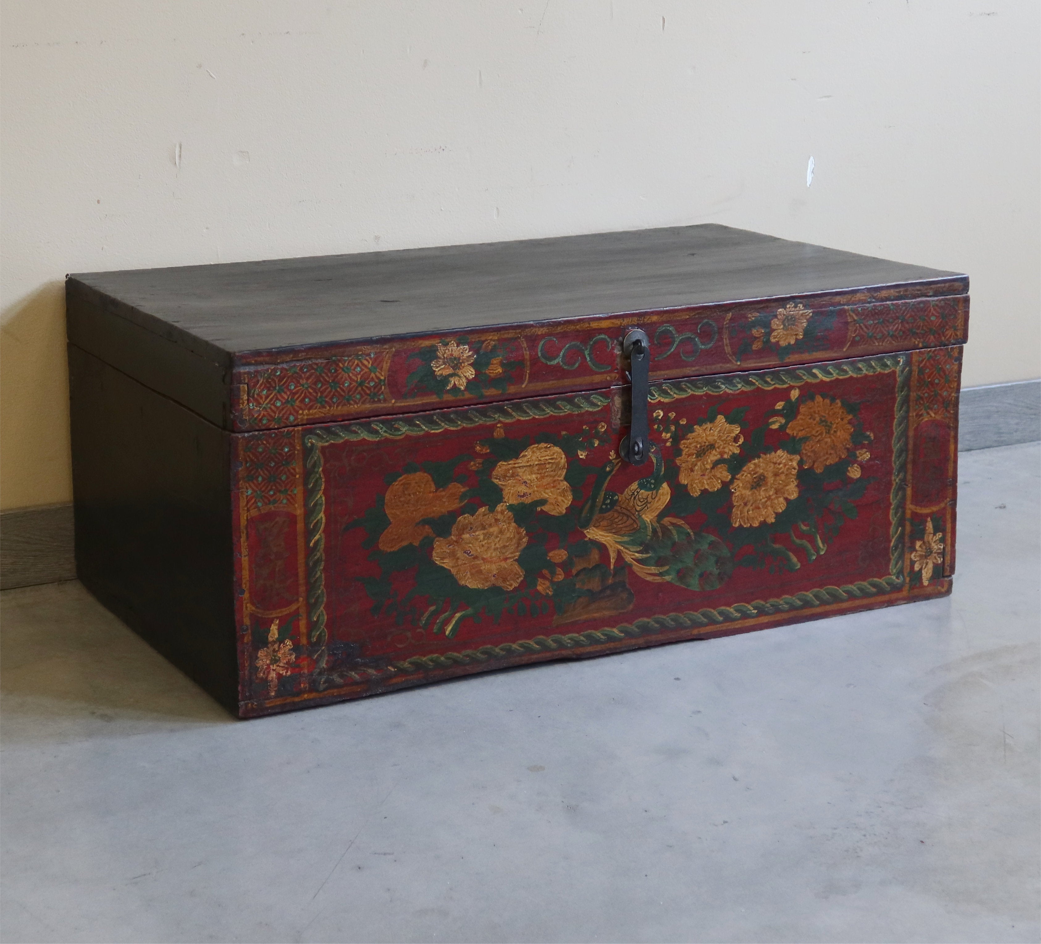 BAULE MONGOLIA DECORO FIORI