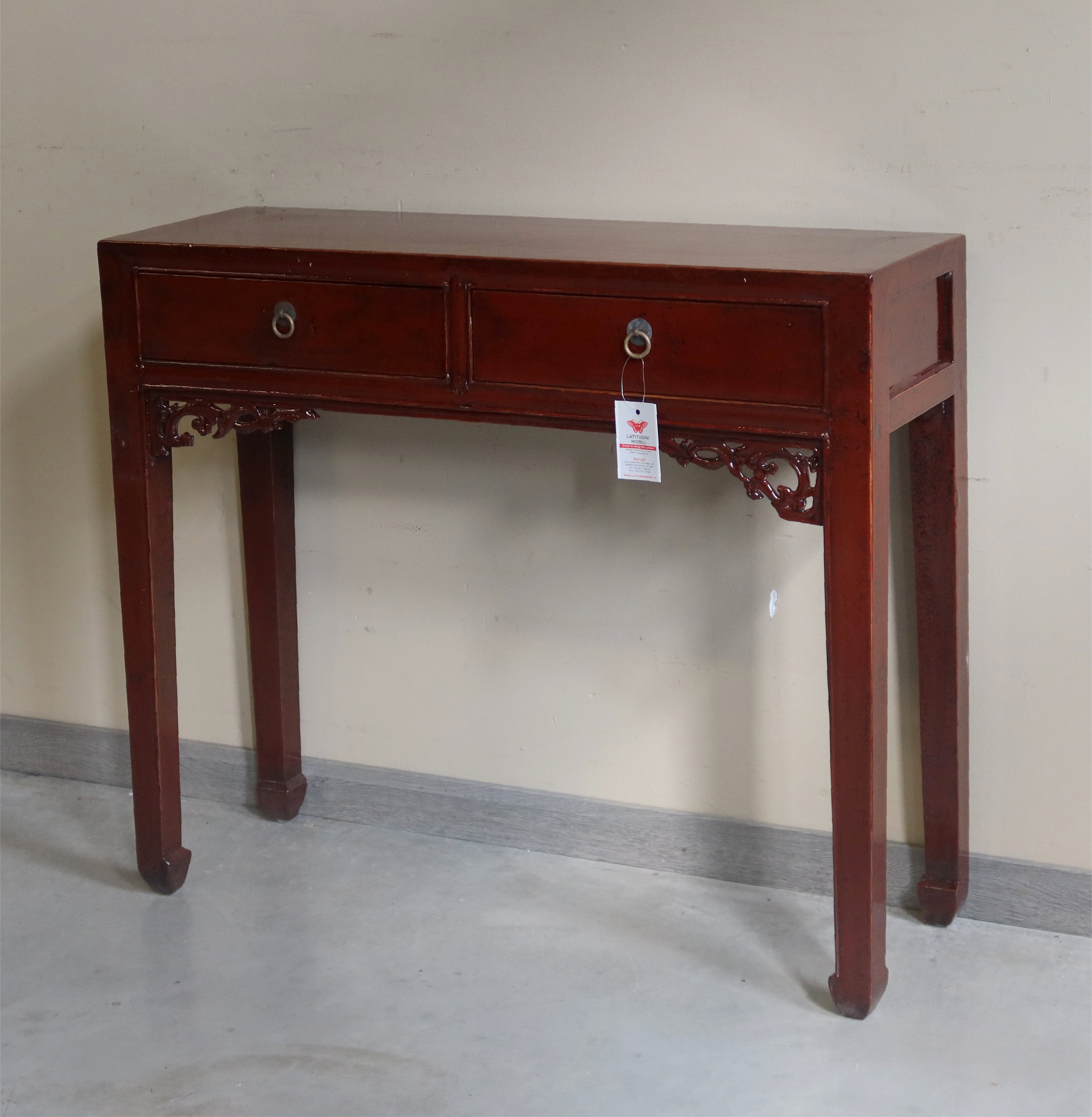 CONSOLLE LACCA BORDEAUX