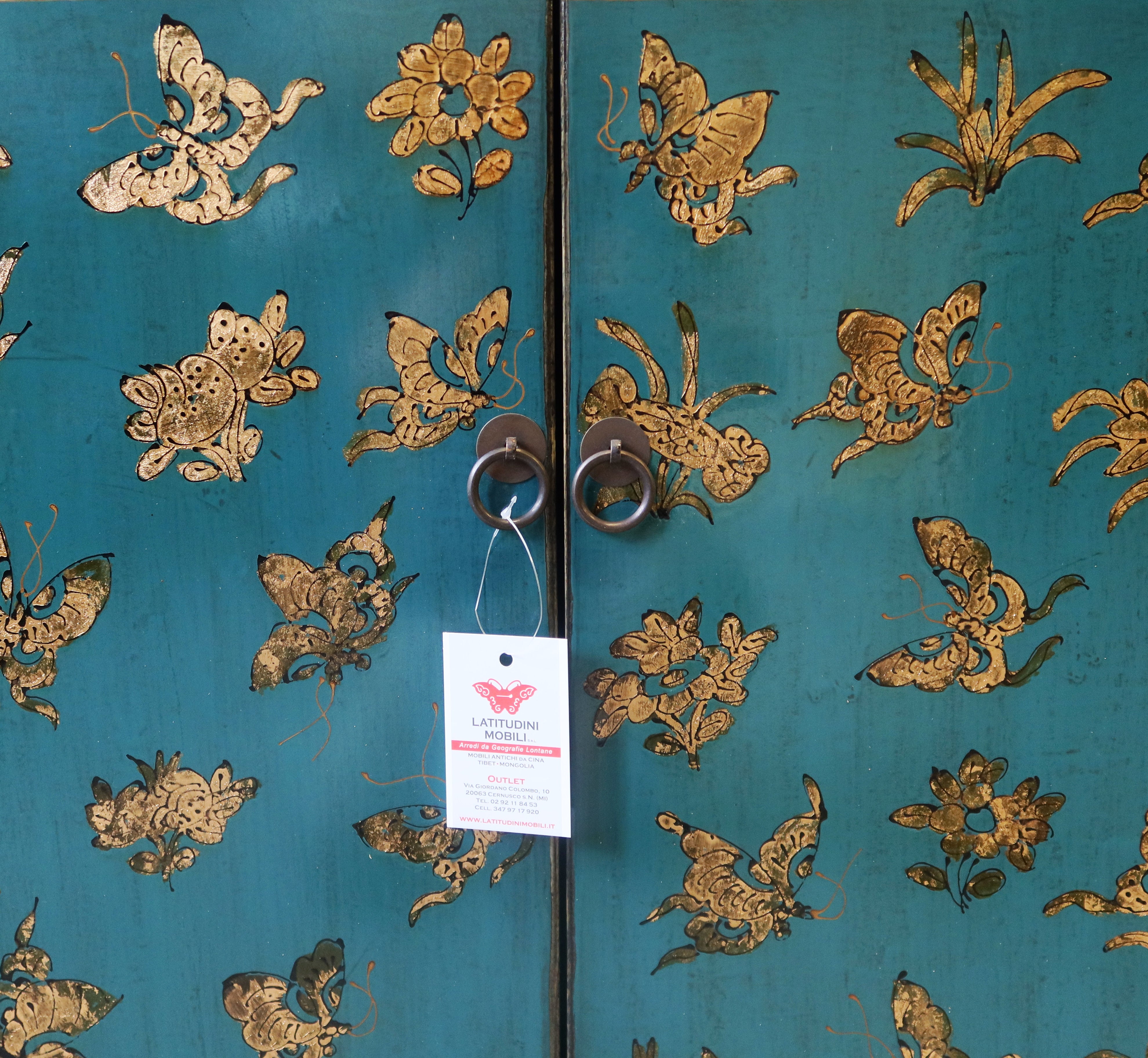 MADIA SHANXI IN LACCA DECORATA ANTE E CASSETTI