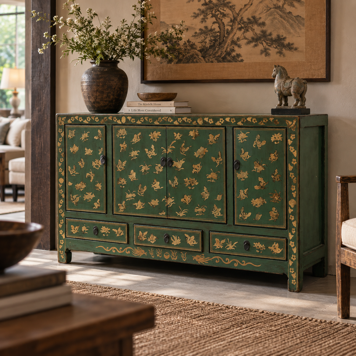 BUFFET SHANXI LACCA DECORATA