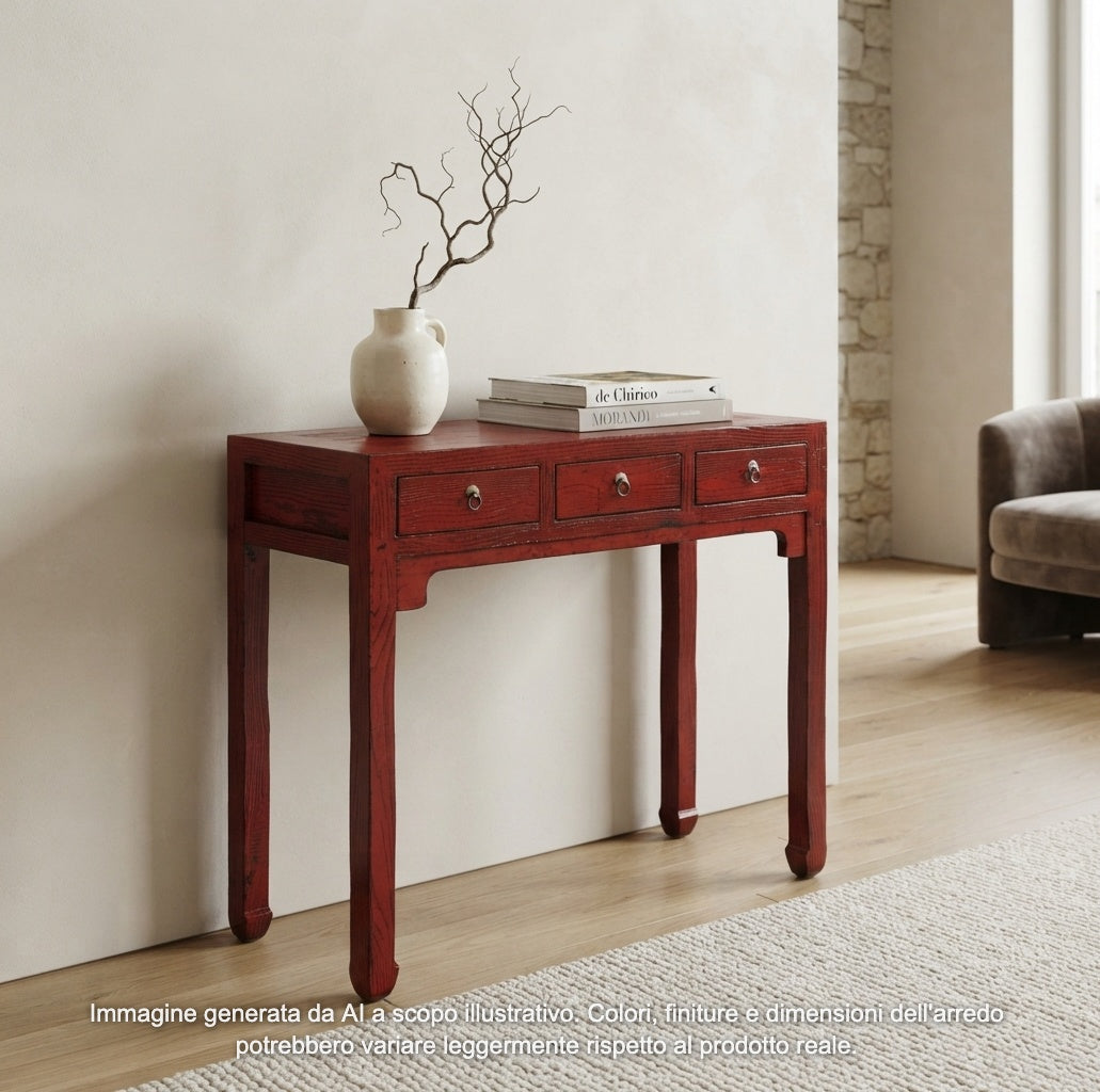 CONSOLLE LACCA ROSSA 3C